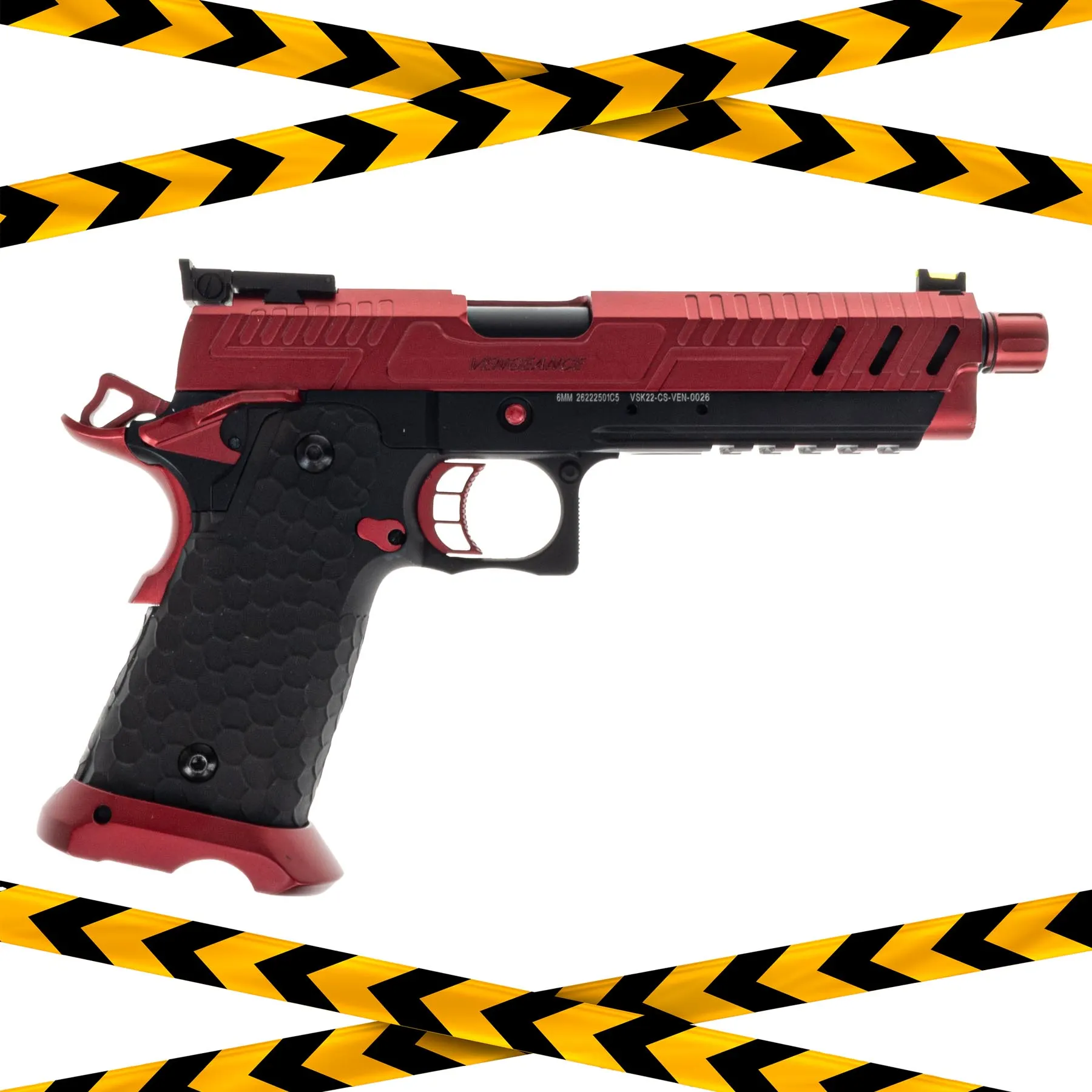 B-Ware Vorsk Hi-Capa 5.1 Black/Red GBB Softair Pistole