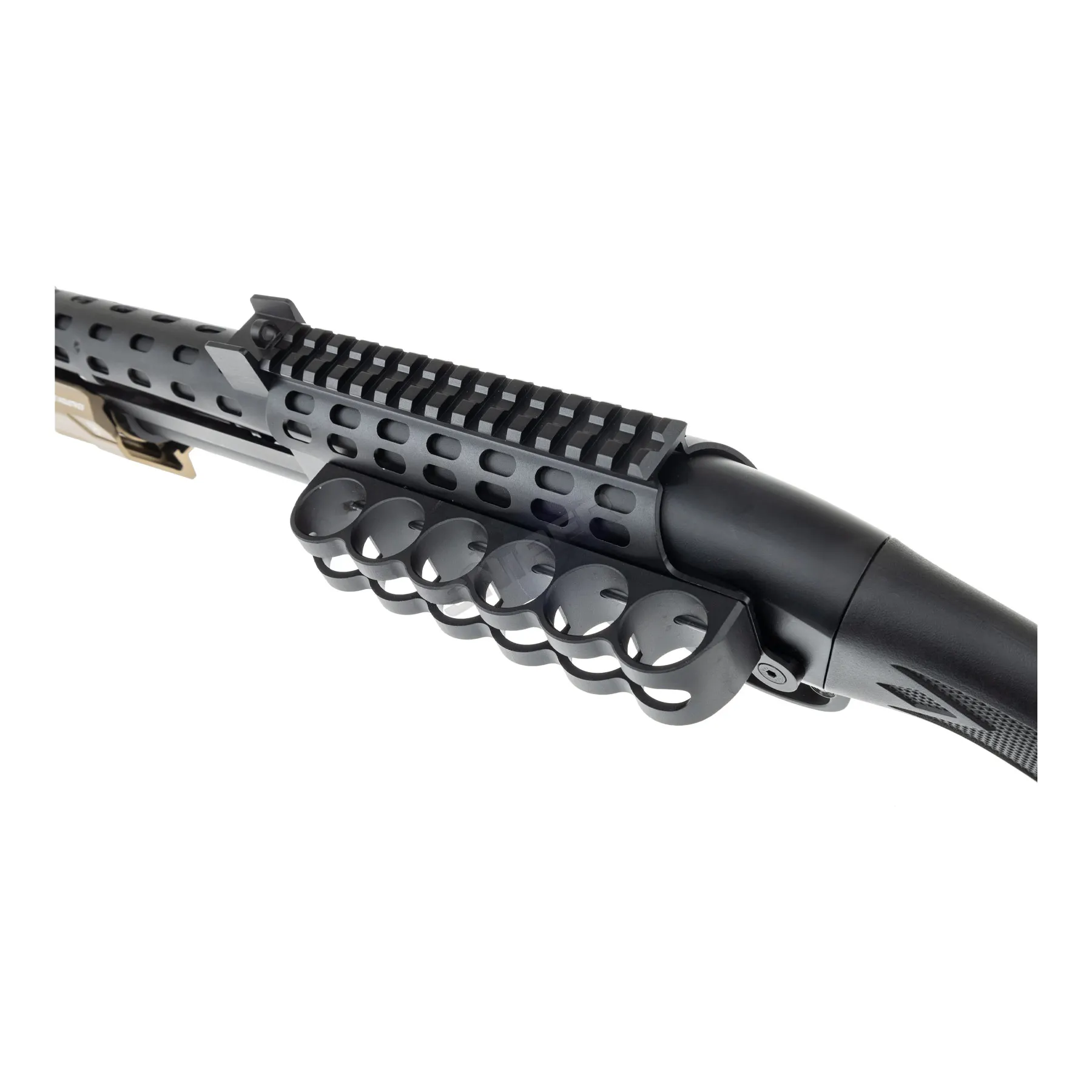 Golden Eagle M870 Strike Industries Action Pumpgun, Tan