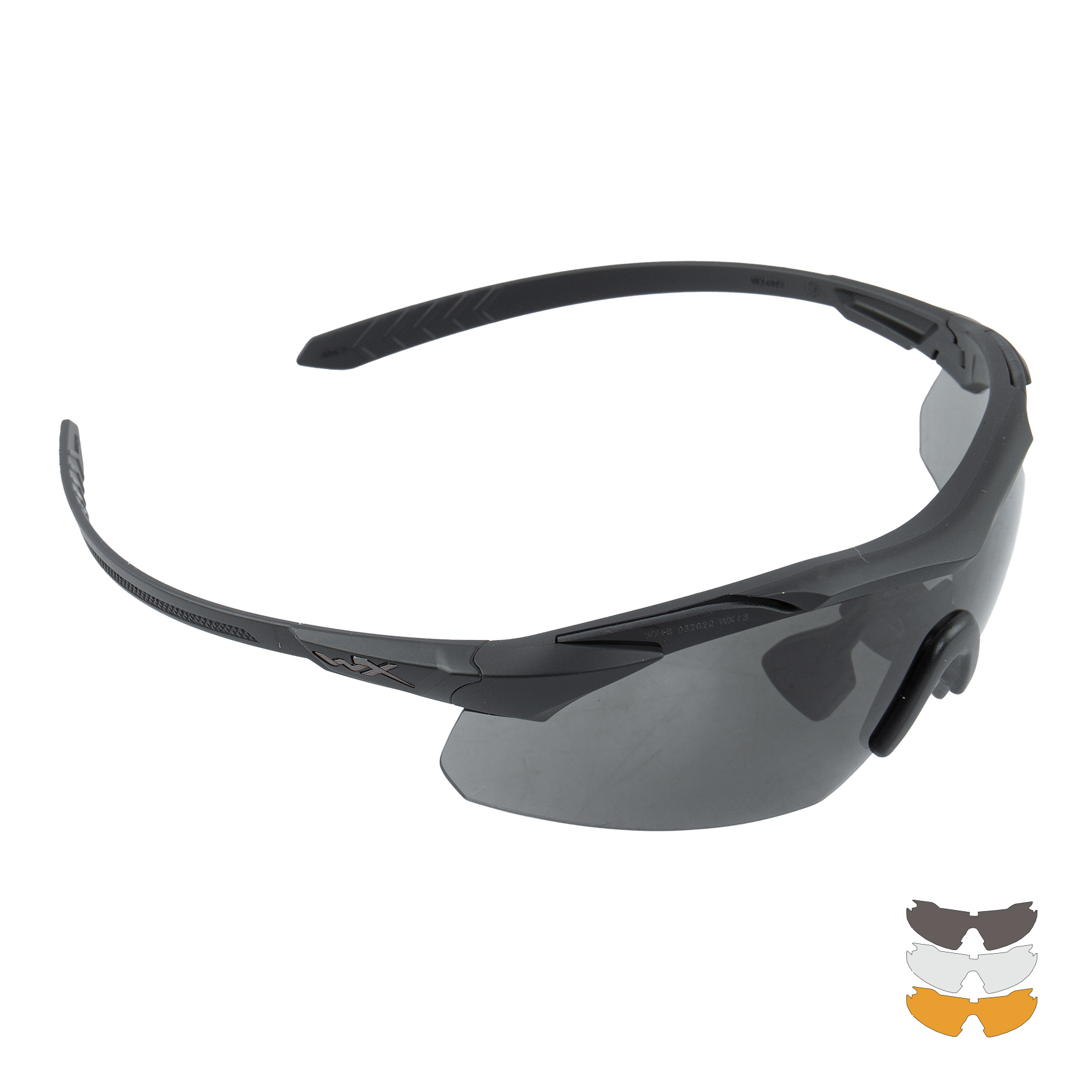 WileyX WX Vapor Comm 2.5 Goggles, Grey/Clear/Light Rust Lens