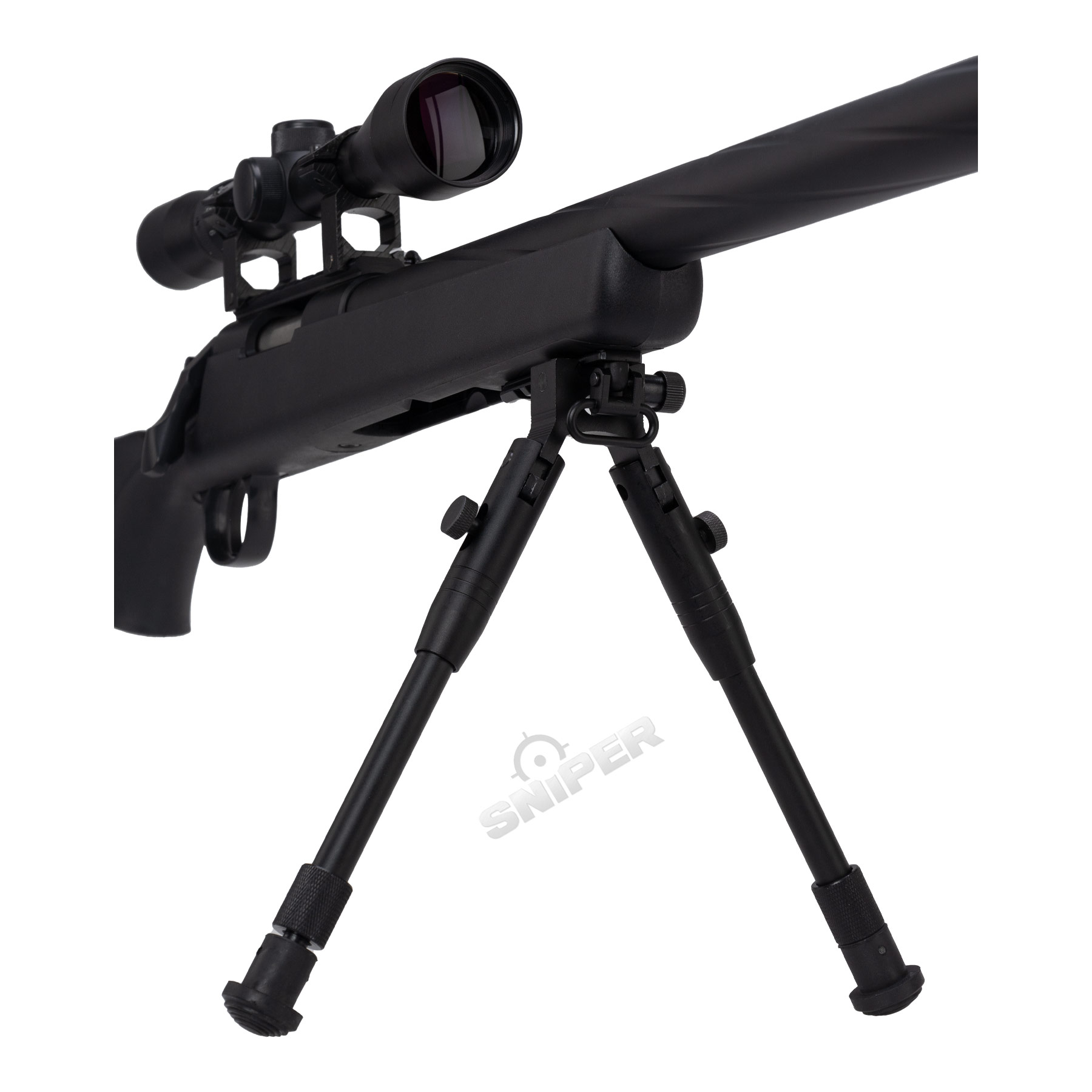 Specna Arms SA-S12 Scharfschützengewehr High-Power w/ Scope & Bipod, Black
