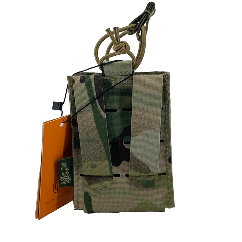 Conquer Laser-Cut Rifle Mag Pouch, Camo