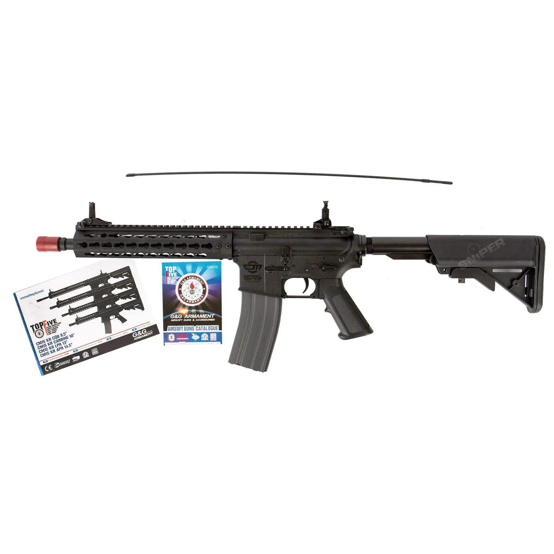 CM15 KR Carbine 10 Inch (S)AEG, Black CM15 KR Carbine 10 Inch (S)AEG, Black