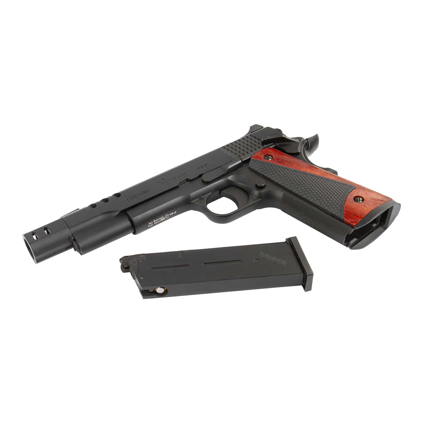 Vorsk CS Defender Pro MEU GBB, Bright Wood, Black