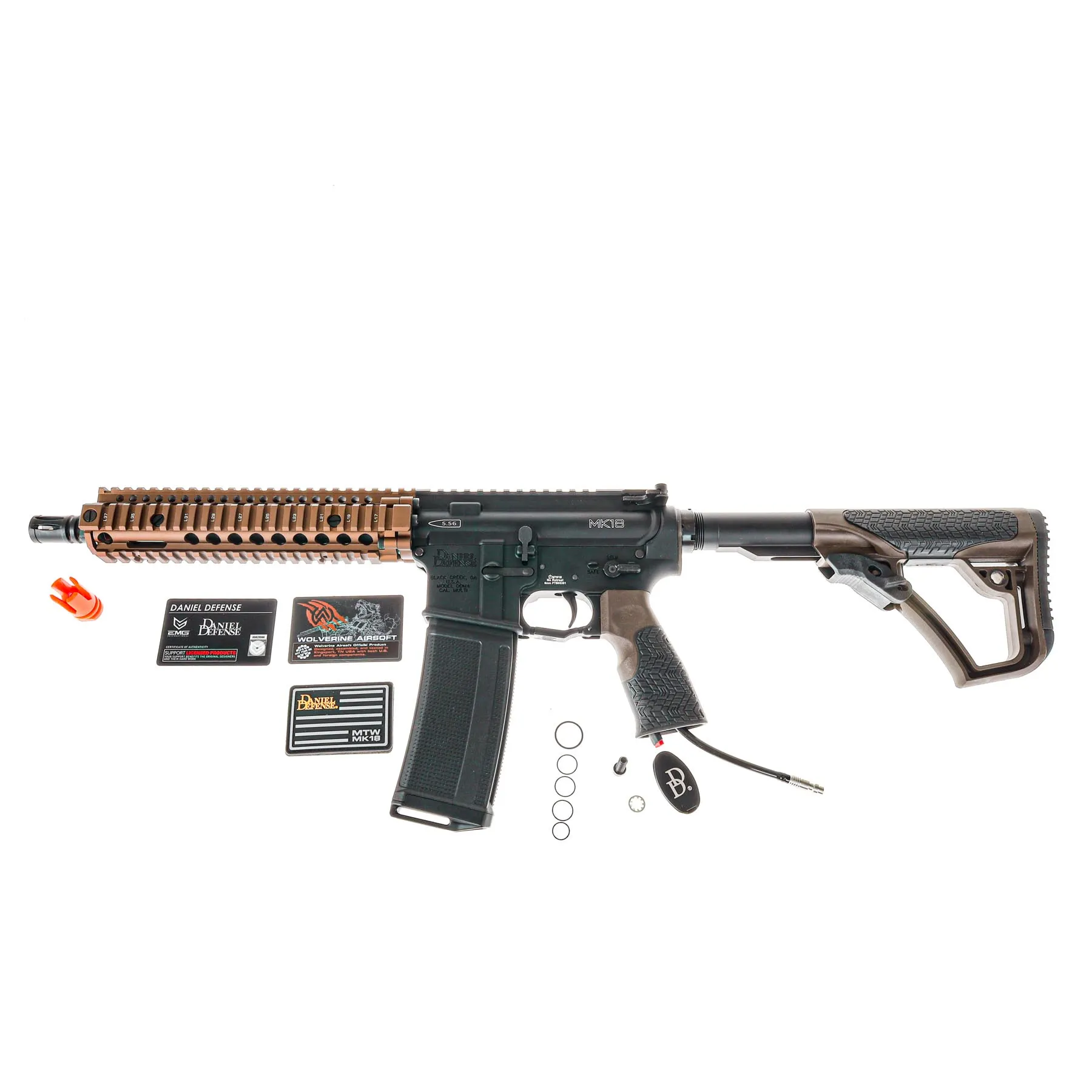 Wolverine MTW Daniel Defense MK18 RIS II Milspec HPA, Dualtone
