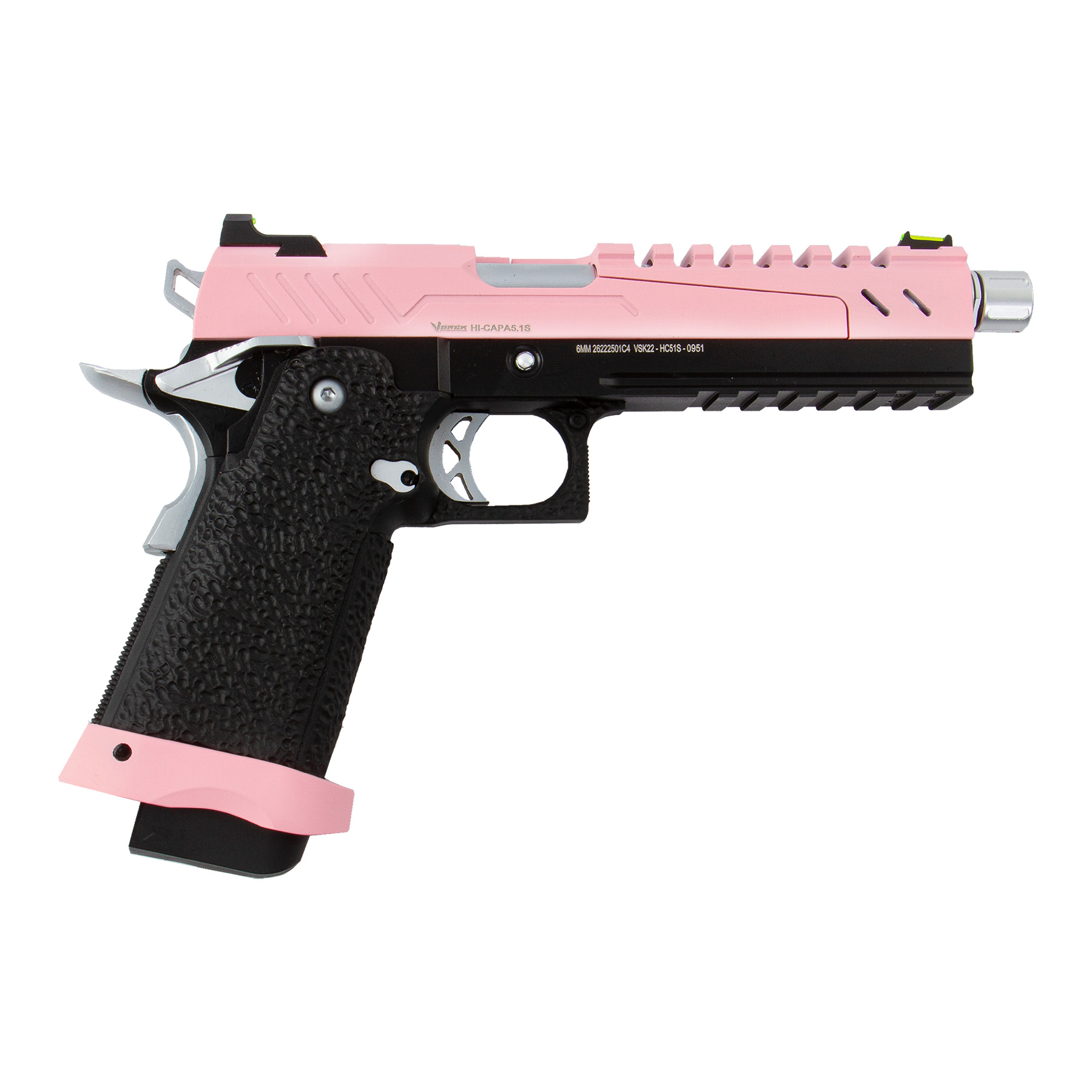 Vorsk Hi-Capa 5.1 Split Slide, Pink/Black, GBB