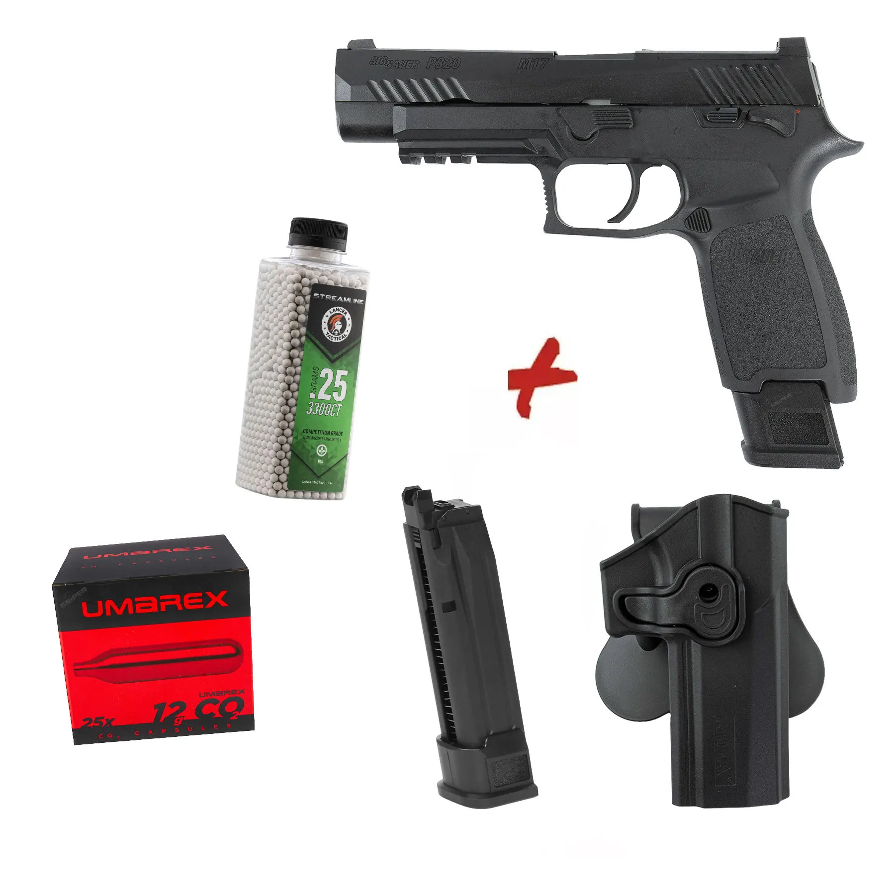 Bundle Deal #1 - Sig Sauer Proforce P320-M17 GBB Softair Pistole