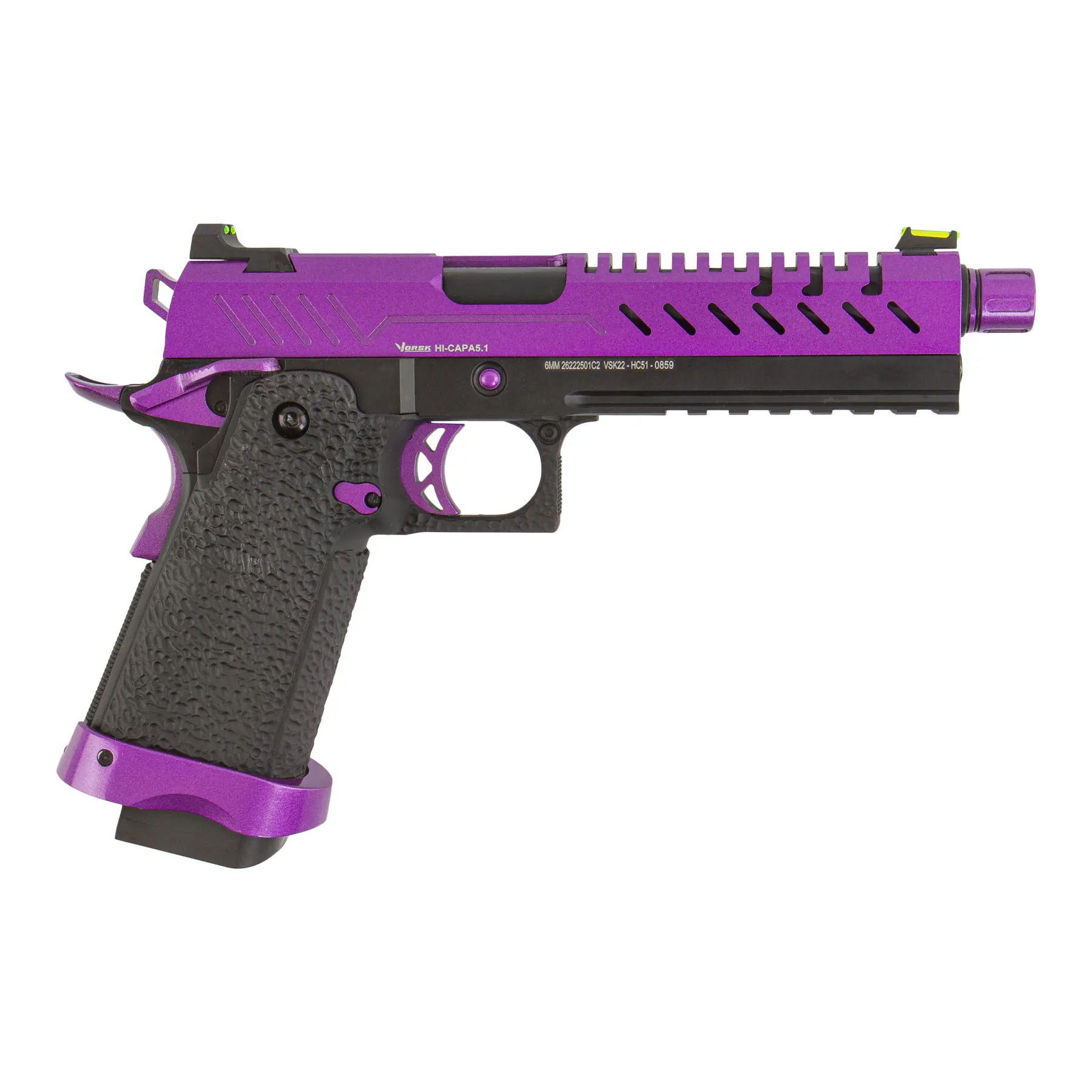 Vorsk Hi-Capa 5.1 Purple GBB Softair Pistole