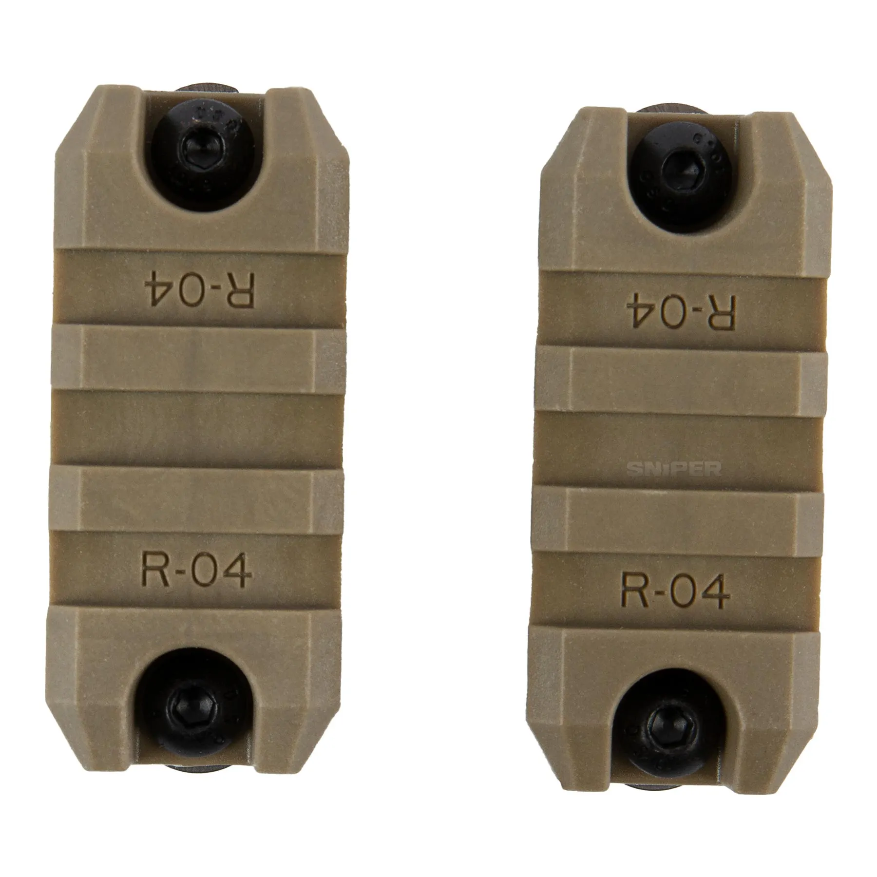 2" Rail System for M-Lok, 2pcs, Tan 2" Rail System for M-Lok, 2pcs, Tan