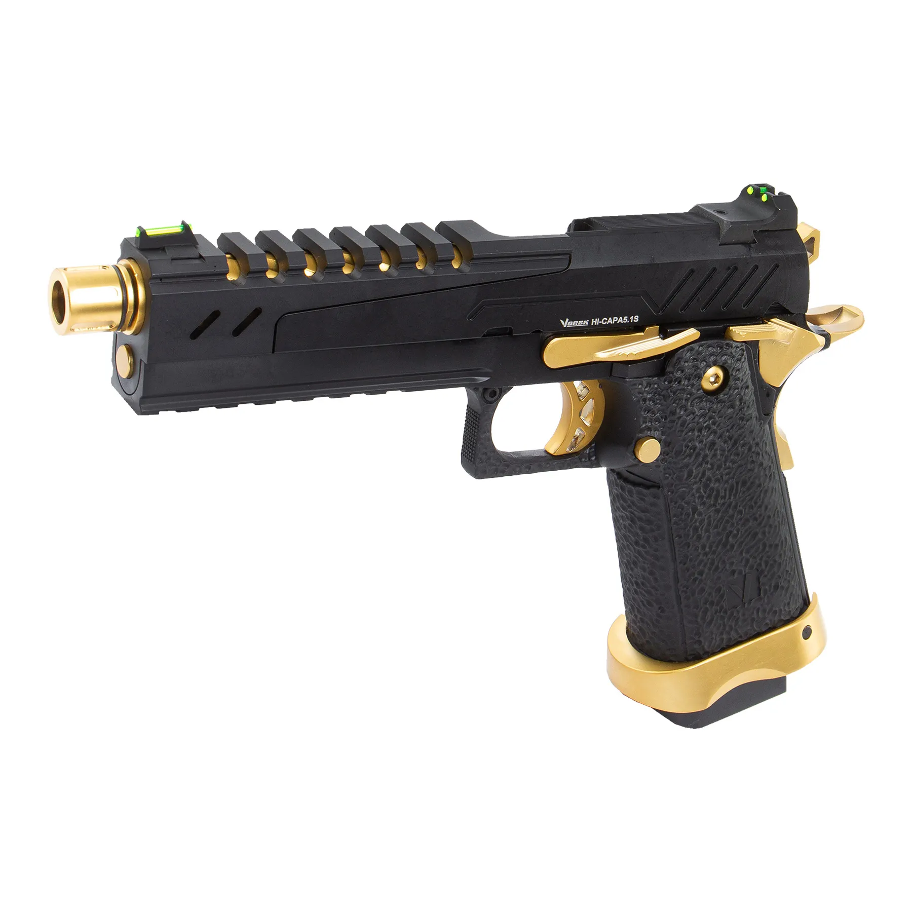 Vorsk Hi-Capa 5.1 Split Slide, Gold/Black, GBB Vorsk Hi-Capa 5.1 Split Slide, Gold/Black, GBB