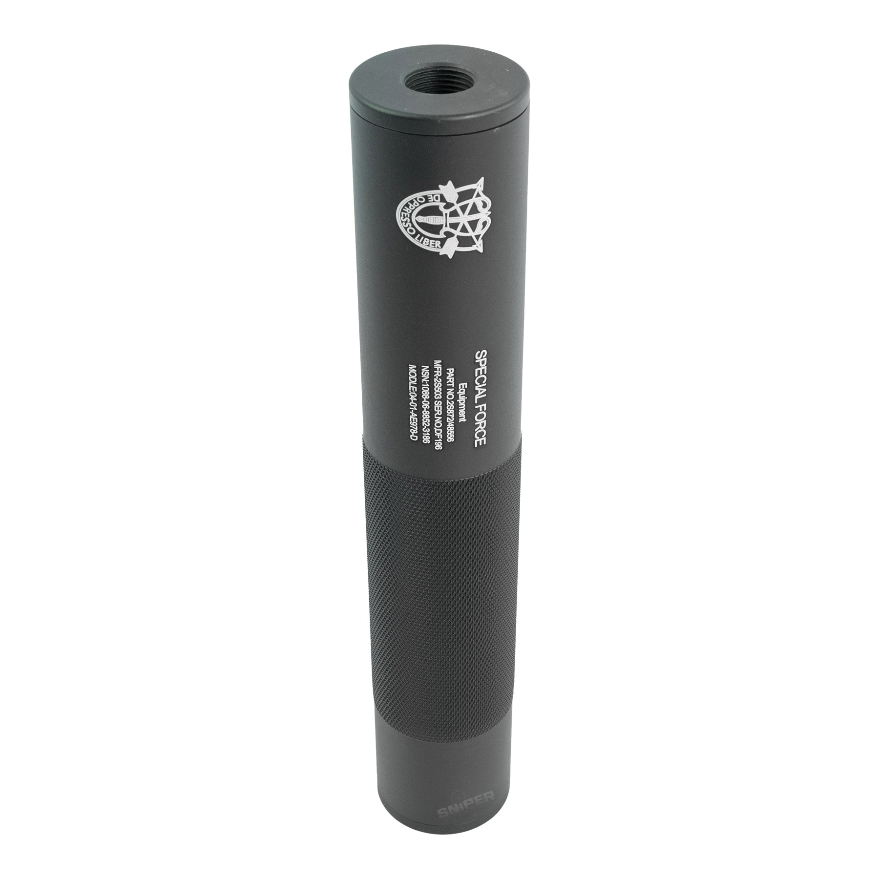 Special Forces Silencer, 197mm 14mm CW/CCW, Black