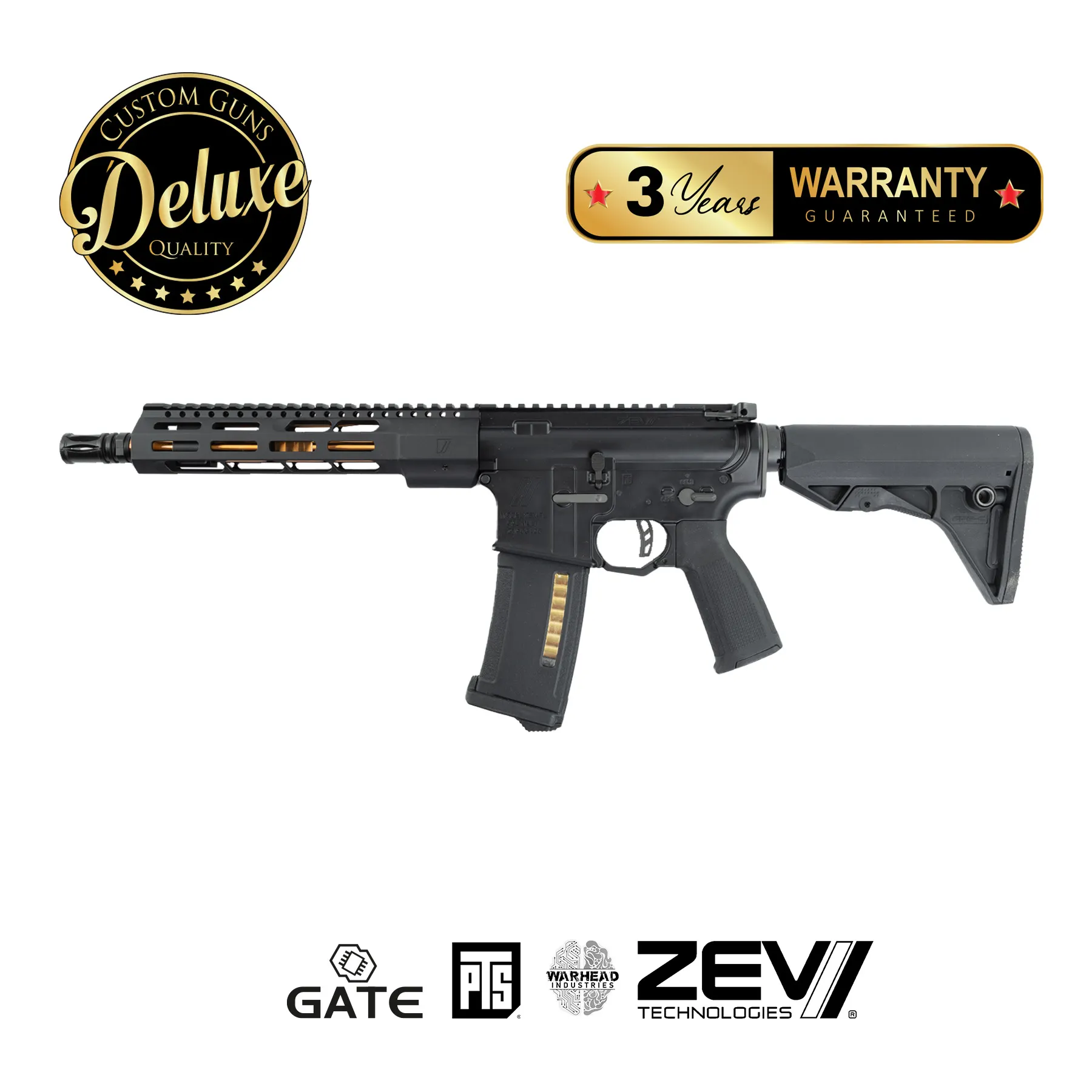 SAC x PTS ZEV Core Elite SBR 10,5" (S)AEG, Black SAC x PTS ZEV Core Elite SBR 10,5" (S)AEG, Black