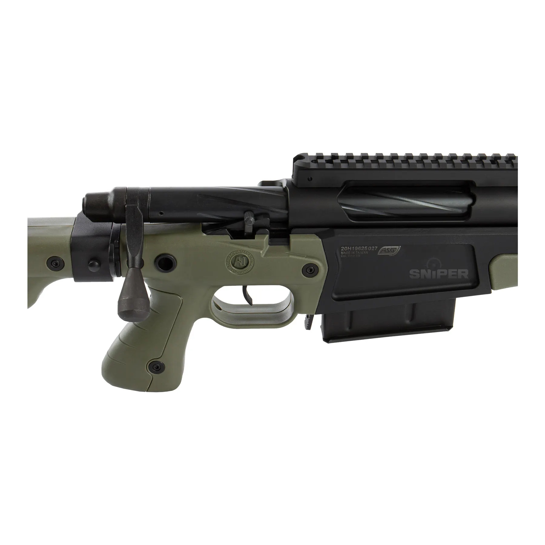 AI MK13 Compact Sniper Rifle, Black & OD