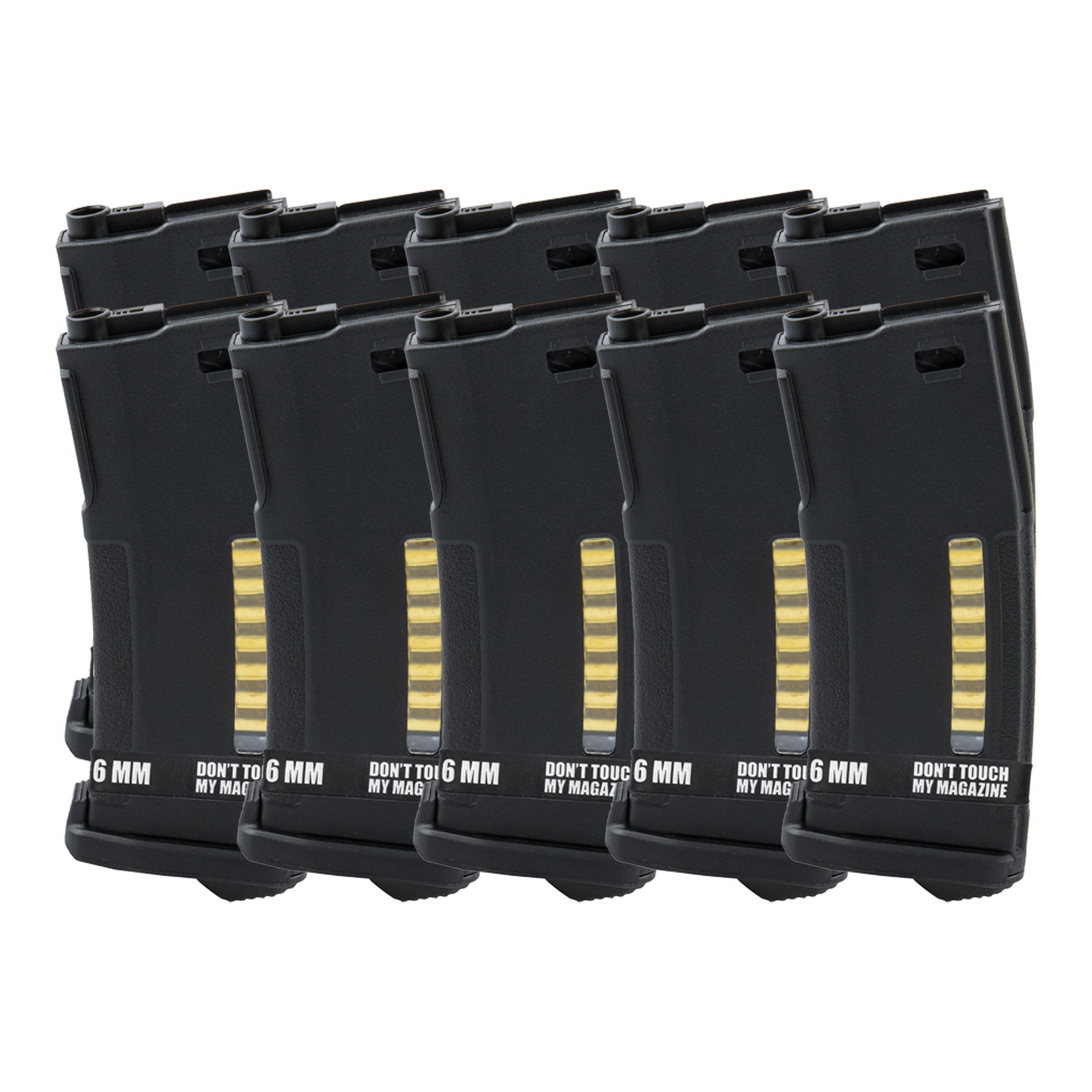 PTS Enhanced Polymer Magazine 150rds, Black, 10er-Set