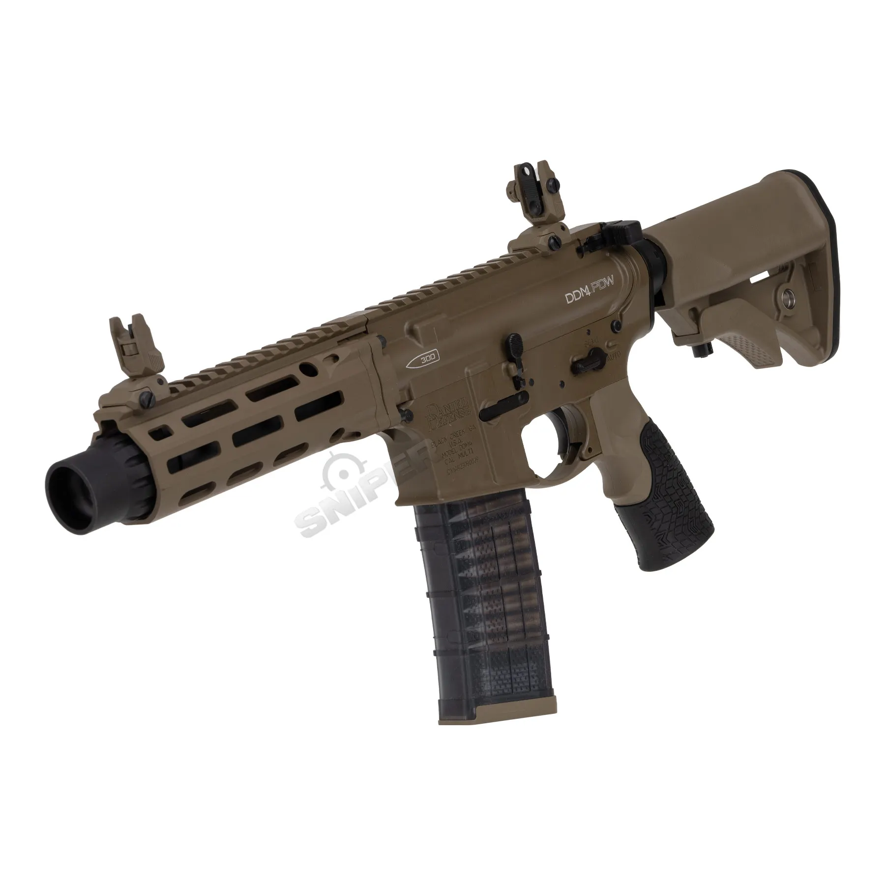 EMG x Daniel Defense DDM4 PDW SBR GBB, Tan EMG x Daniel Defense DDM4 PDW SBR GBB, Tan