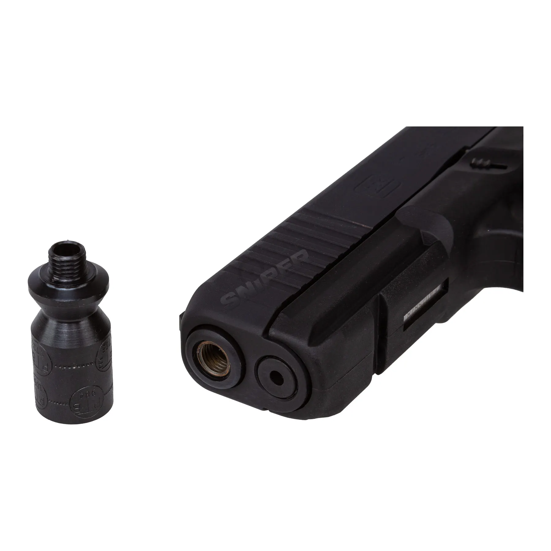 Silvester Bundle #2 Glock 17 Gen 5 9mm P.A.K Schreckschusspistole, Black