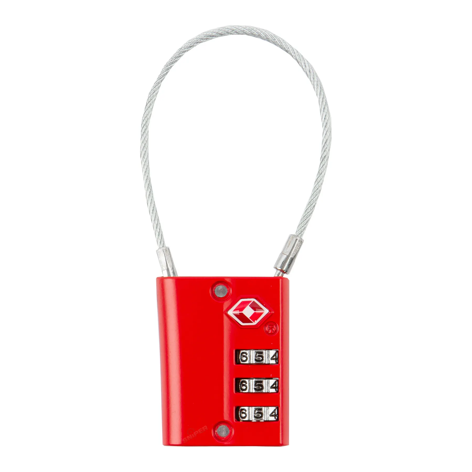 Reapo XL Zahlenschloss TSA lock, Red Reapo XL Zahlenschloss TSA lock, Red