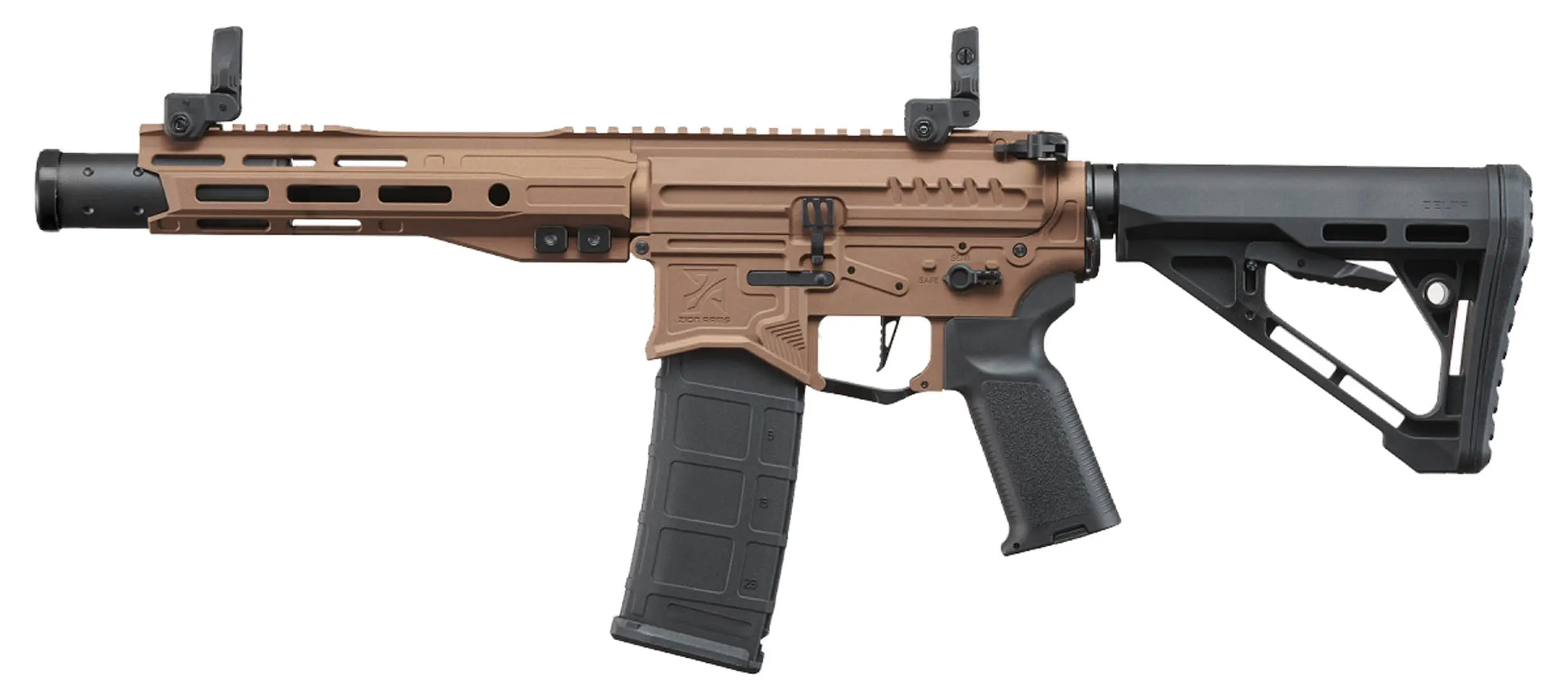 Zion Arms Gen4 w/ Nebula II 8" Bronze (S)AEG, Bronze