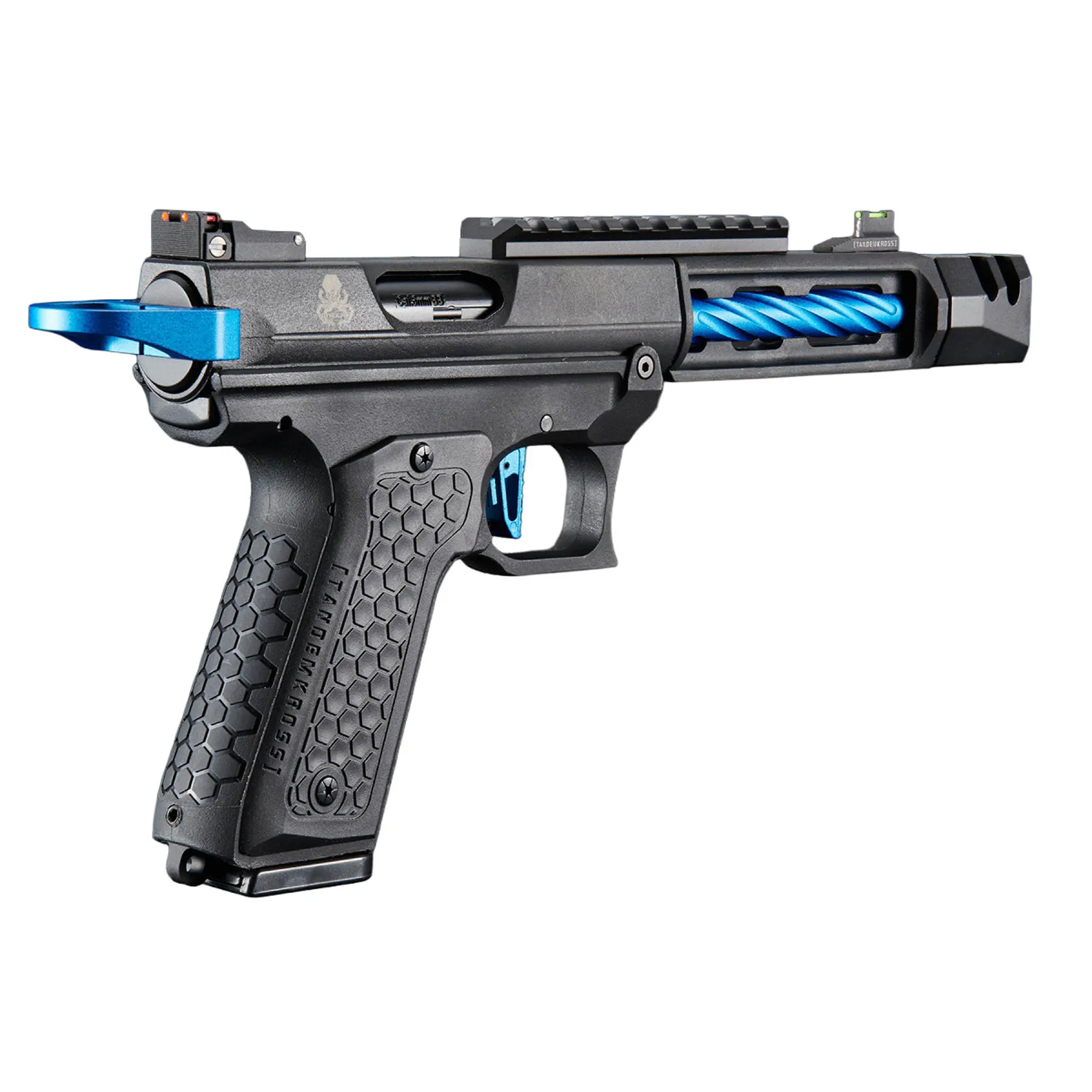 Lancer Tandemkross Cthulhu GBB Softair Pistole, Black/Blue