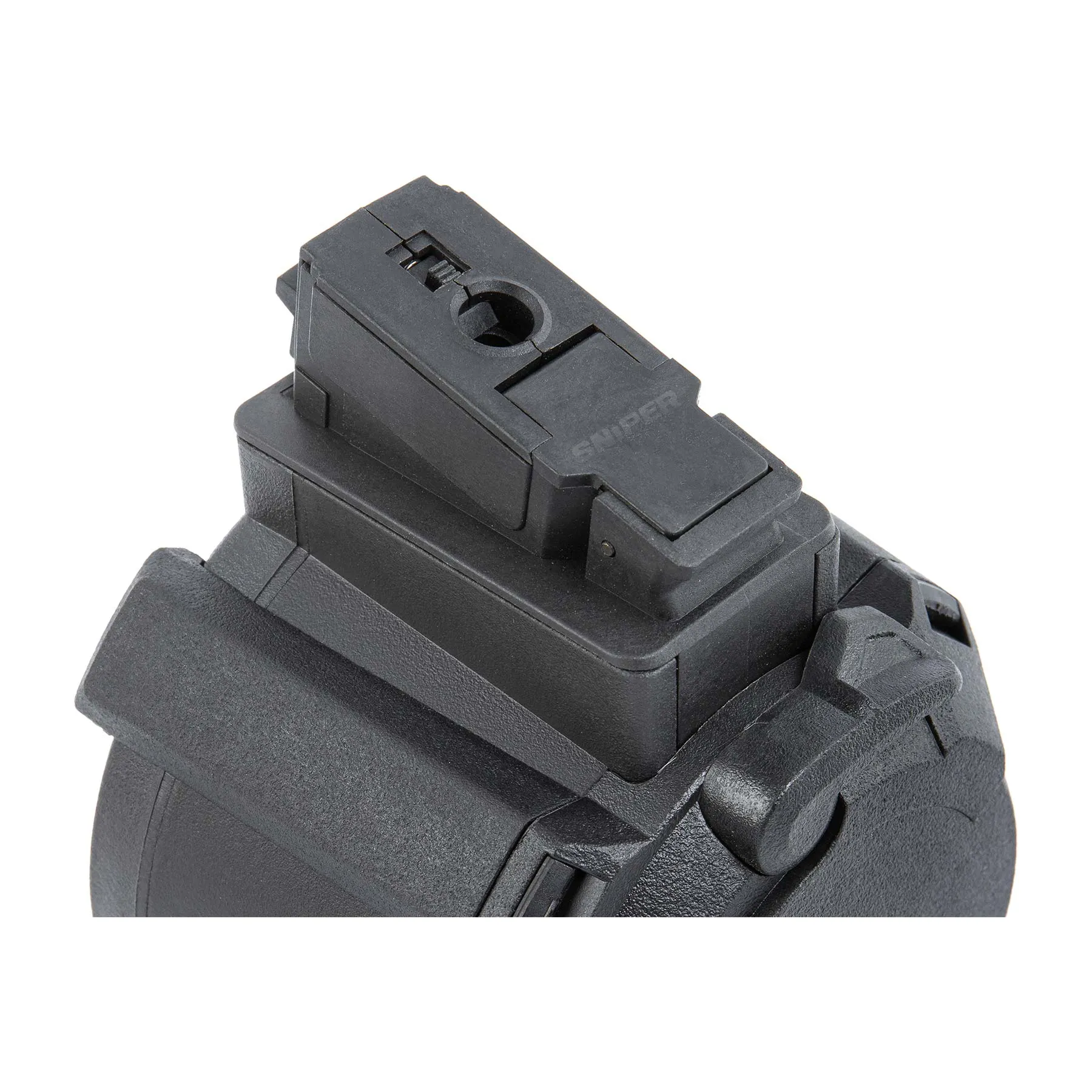 Electic Drum Mag für AK, 1200rds, Black Electic Drum Mag für AK, 1200rds, Black