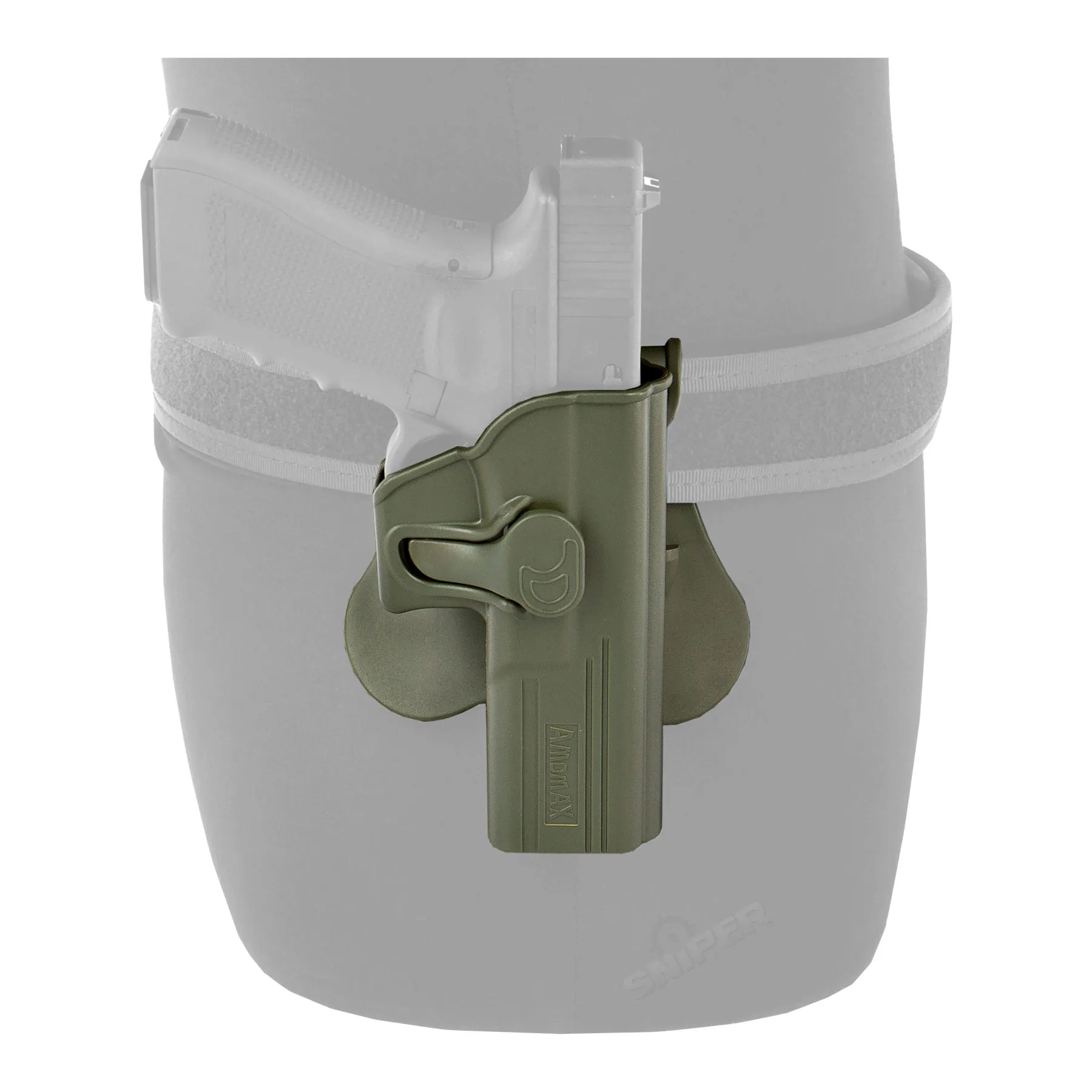 Formholster für Glock17, rechts, OD