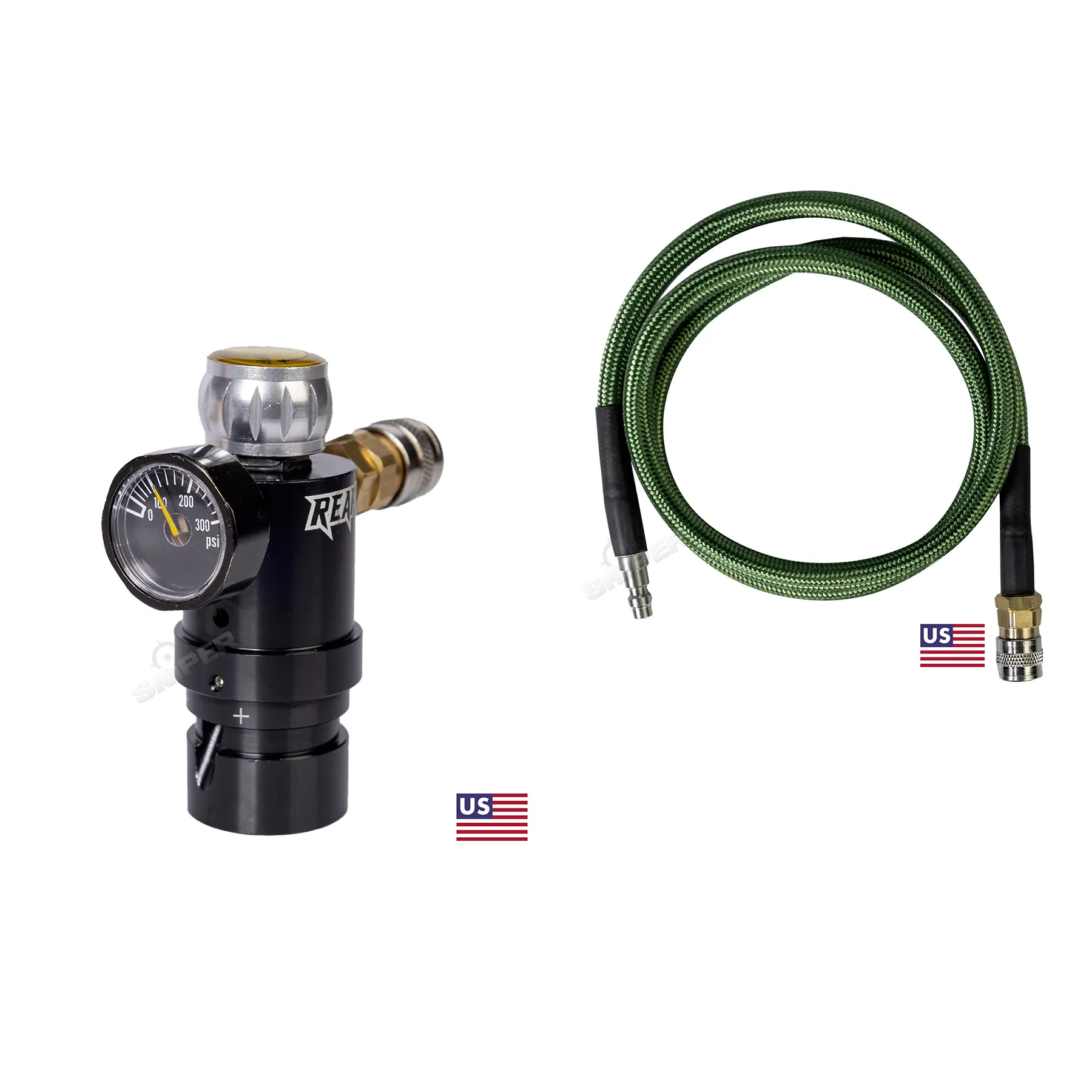 Reapo Twister Micro Regulator w/ Valve & 40" Green Remote Line, US Version Reapo Twister Micro Regulator w/ Valve & 40" Green Remote Line, US Version