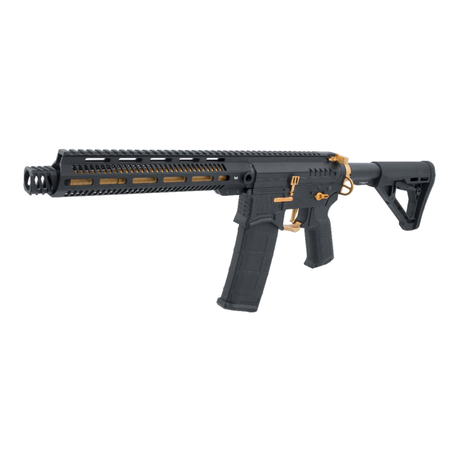 Zion Arms M4 M-Lok 10" (S)AEG, Black/Gold