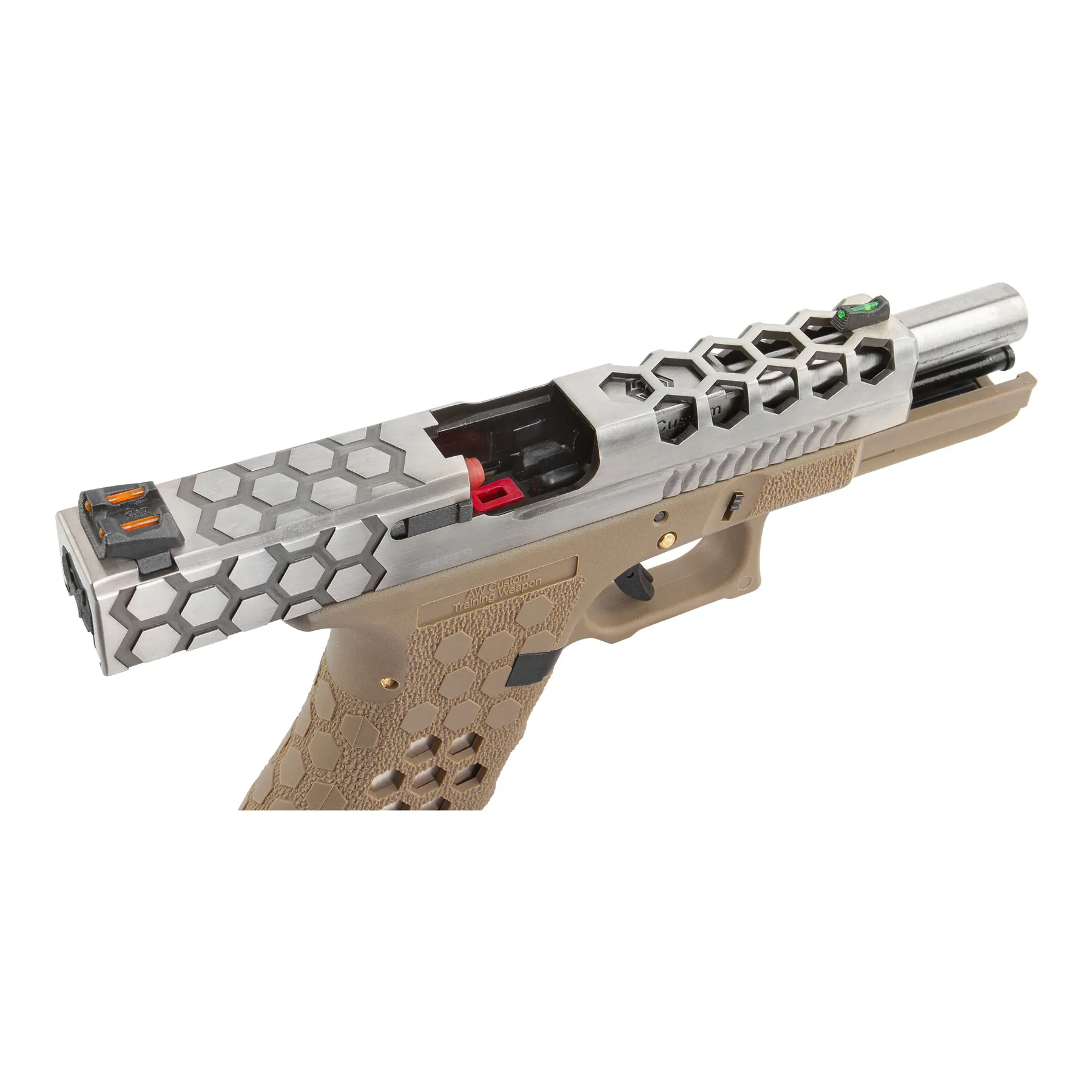 VX0110 Hex Cut Pistol, GBB SAC Custom VX0110 Hex Cut GBB Softair Pistole