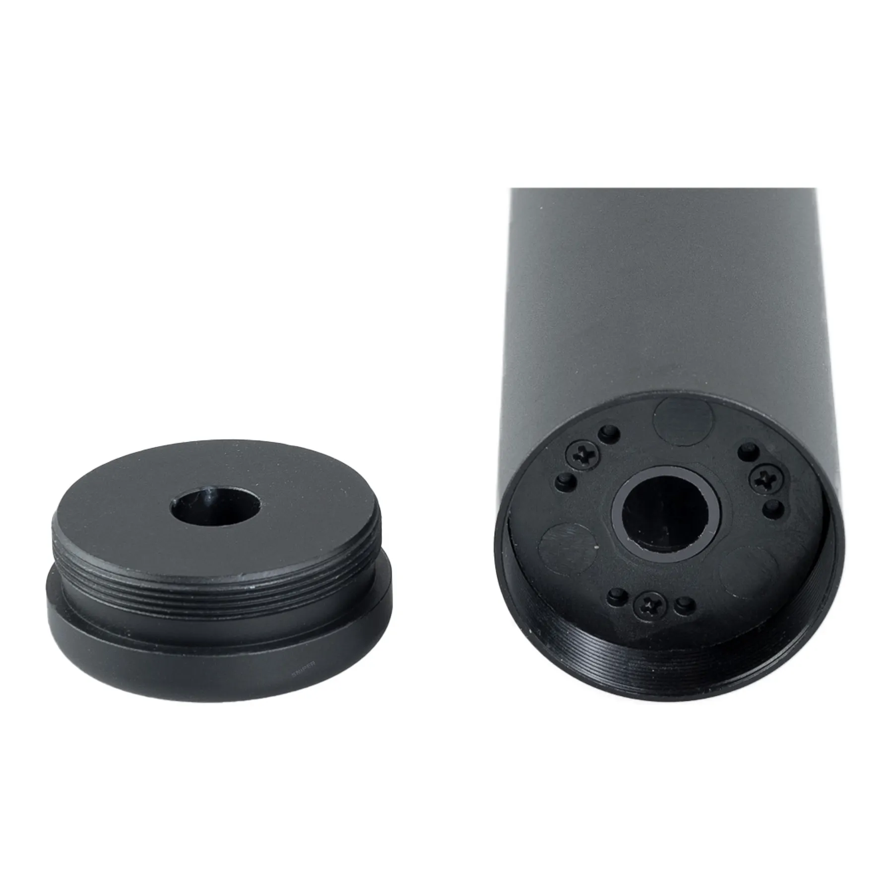 Pirates Tracer Silencer, 190mm Silencer mit Tracer BB Illuminator 190mm, Black