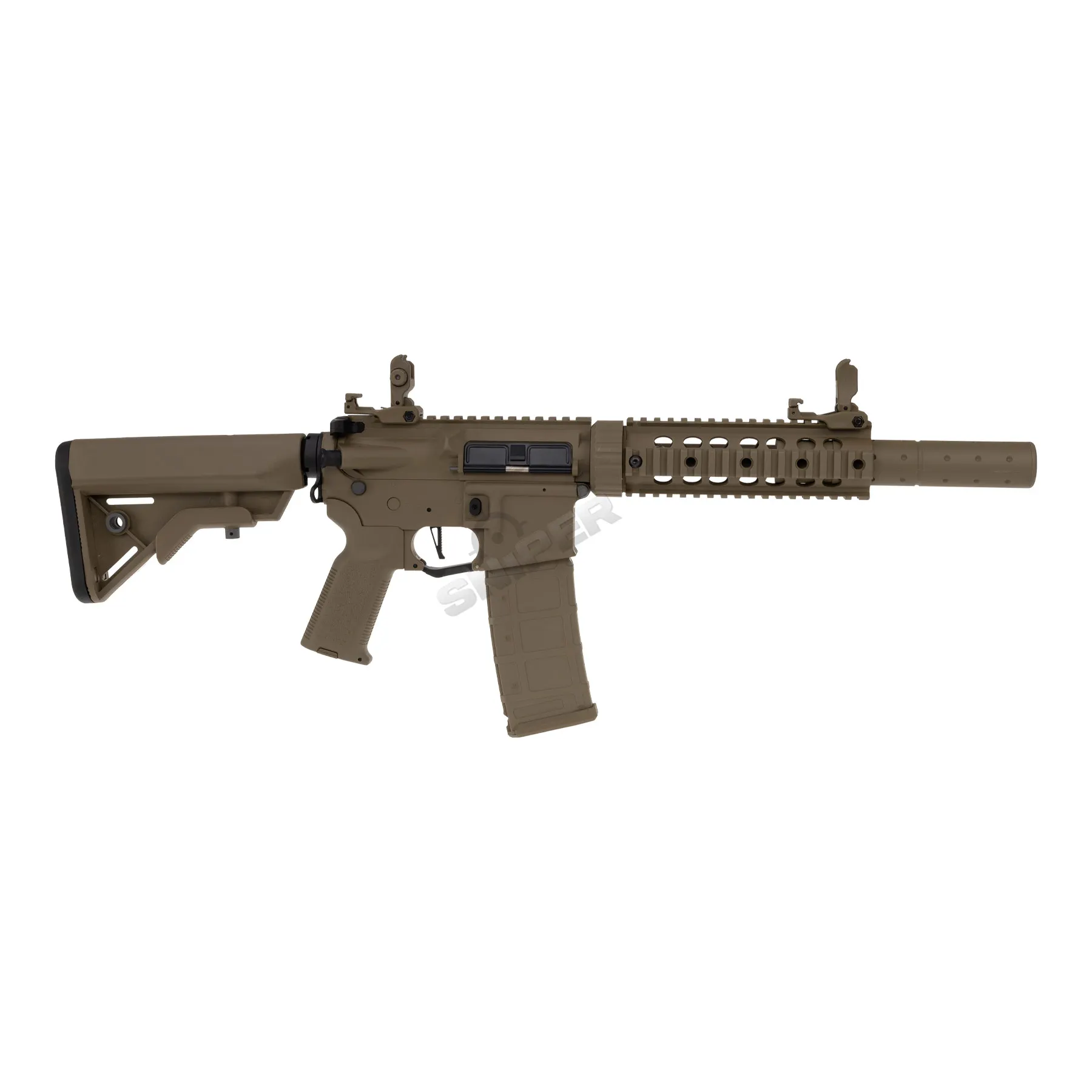 Einsteiger Set #2 - Lancer M4 SD w/ Nebula ETU (S)AEG, Tan Einsteiger Set #1 - Lancer M4 SD w/ Nebula ETU (S)AEG, Tan