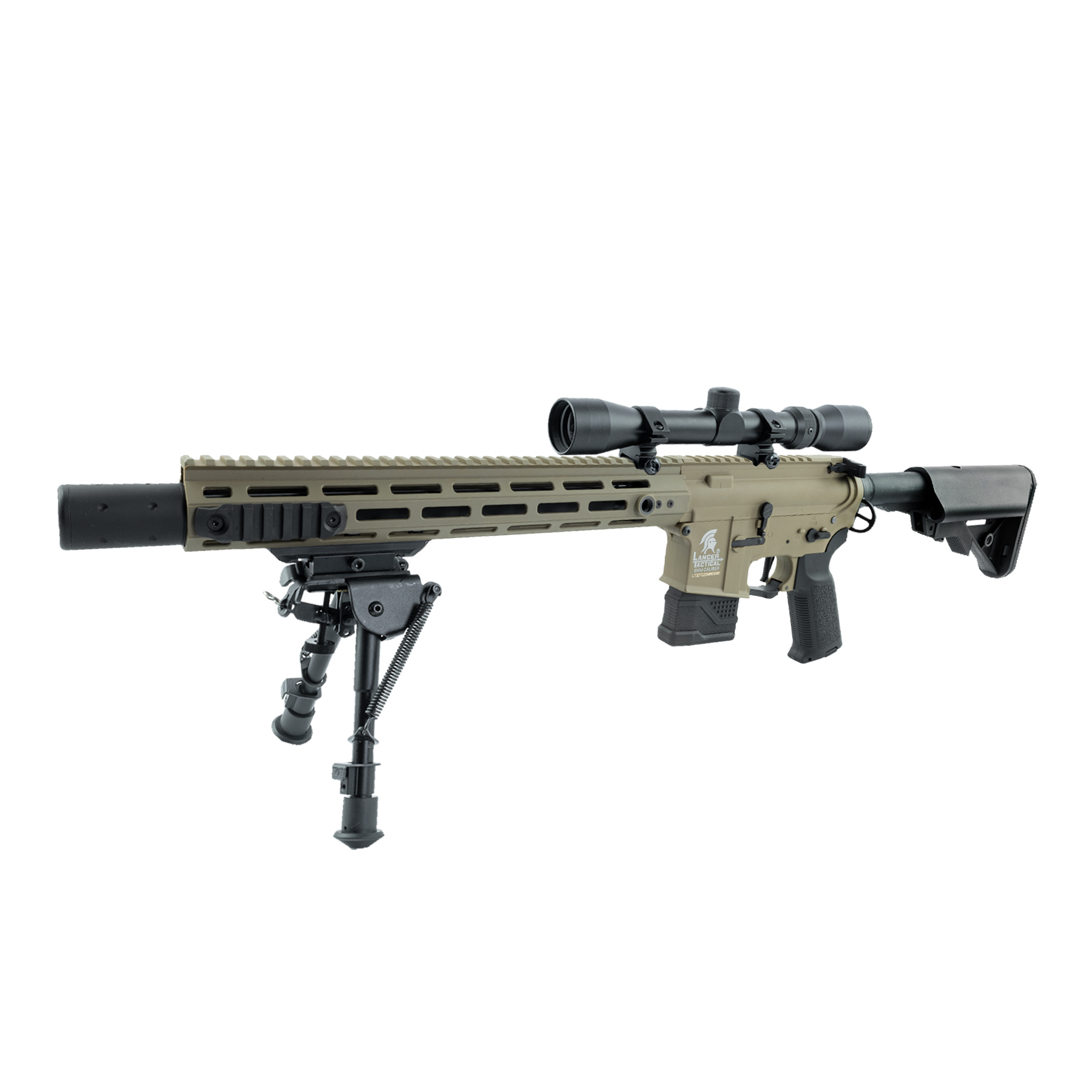 Einsteiger Set #3 - LT-32 DMR w/ Scope & Bipod (S)AEG, Tan