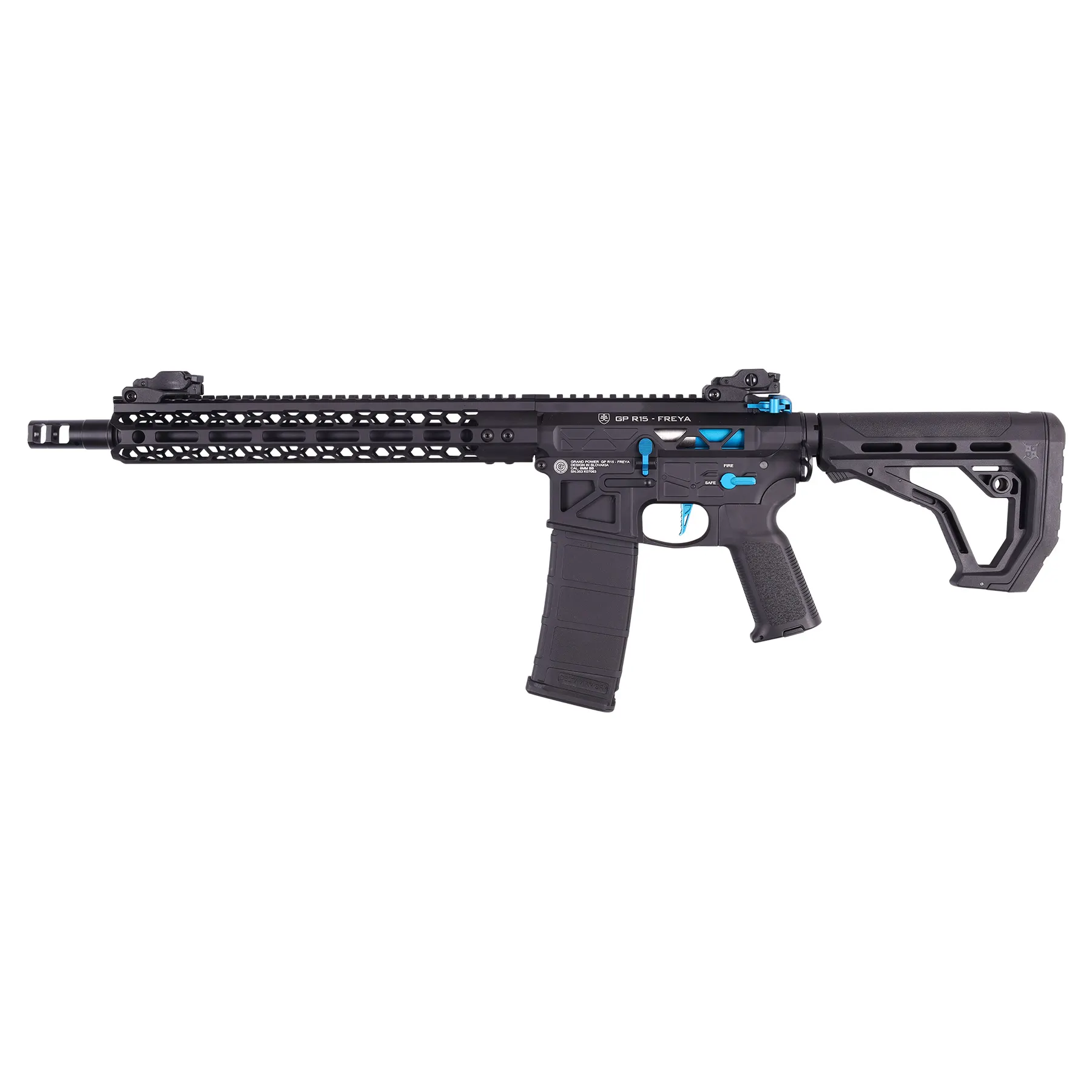 Delta Armory FREYA Skeleton Gen.2 12,5", Black/Blue