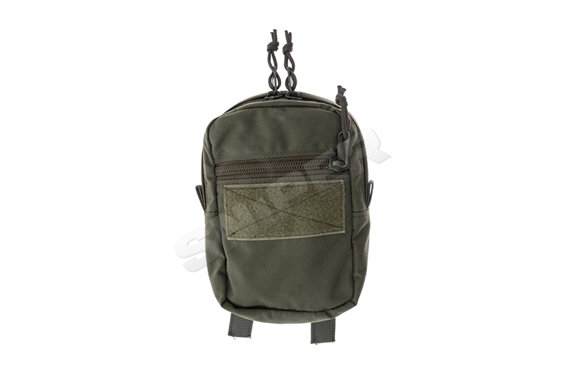 Vertical Double Zip Utility Pouch, OD Green