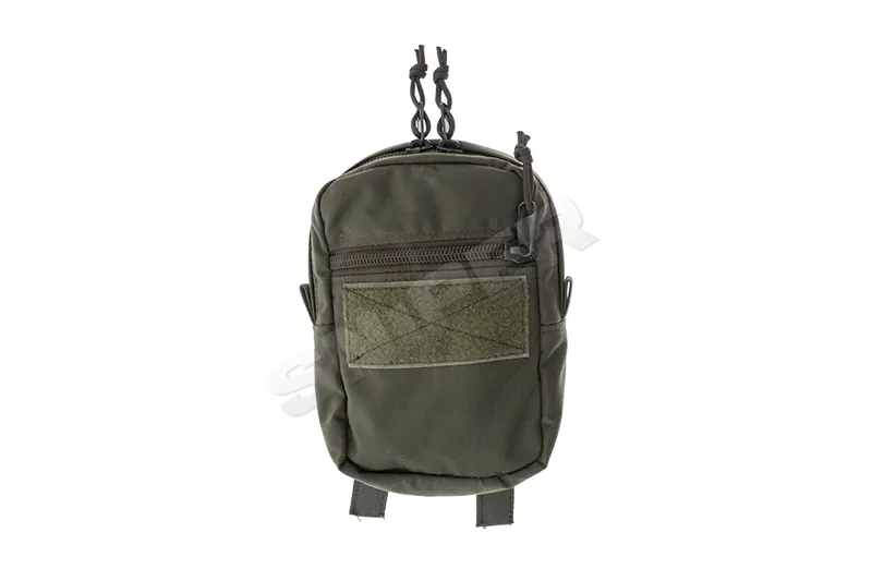 Vertical Double Zip Utility Pouch, OD Green Vertical Double Zip Utility Pouch, OD Green