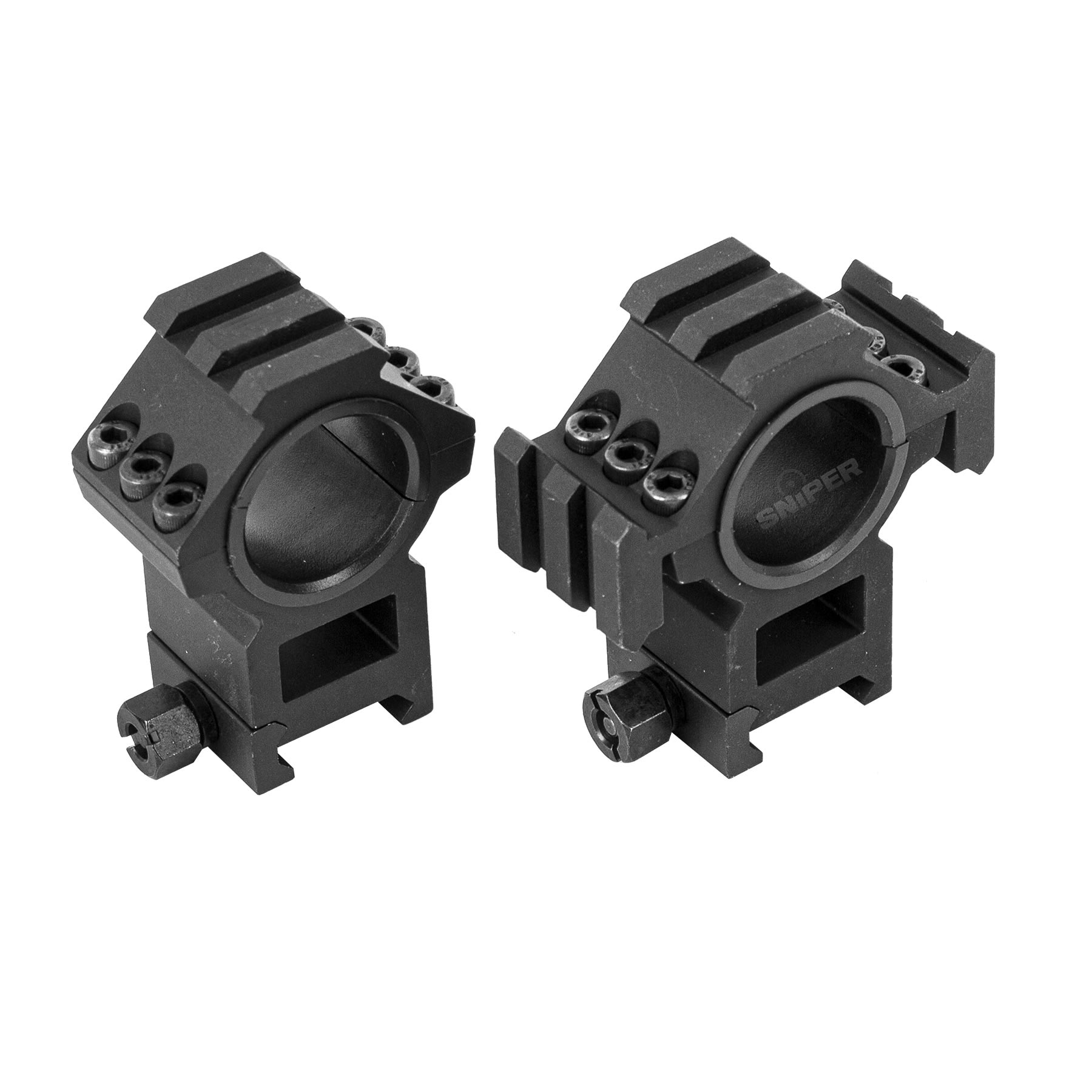 Tri Side Rail 25/30mm Mount, Black
