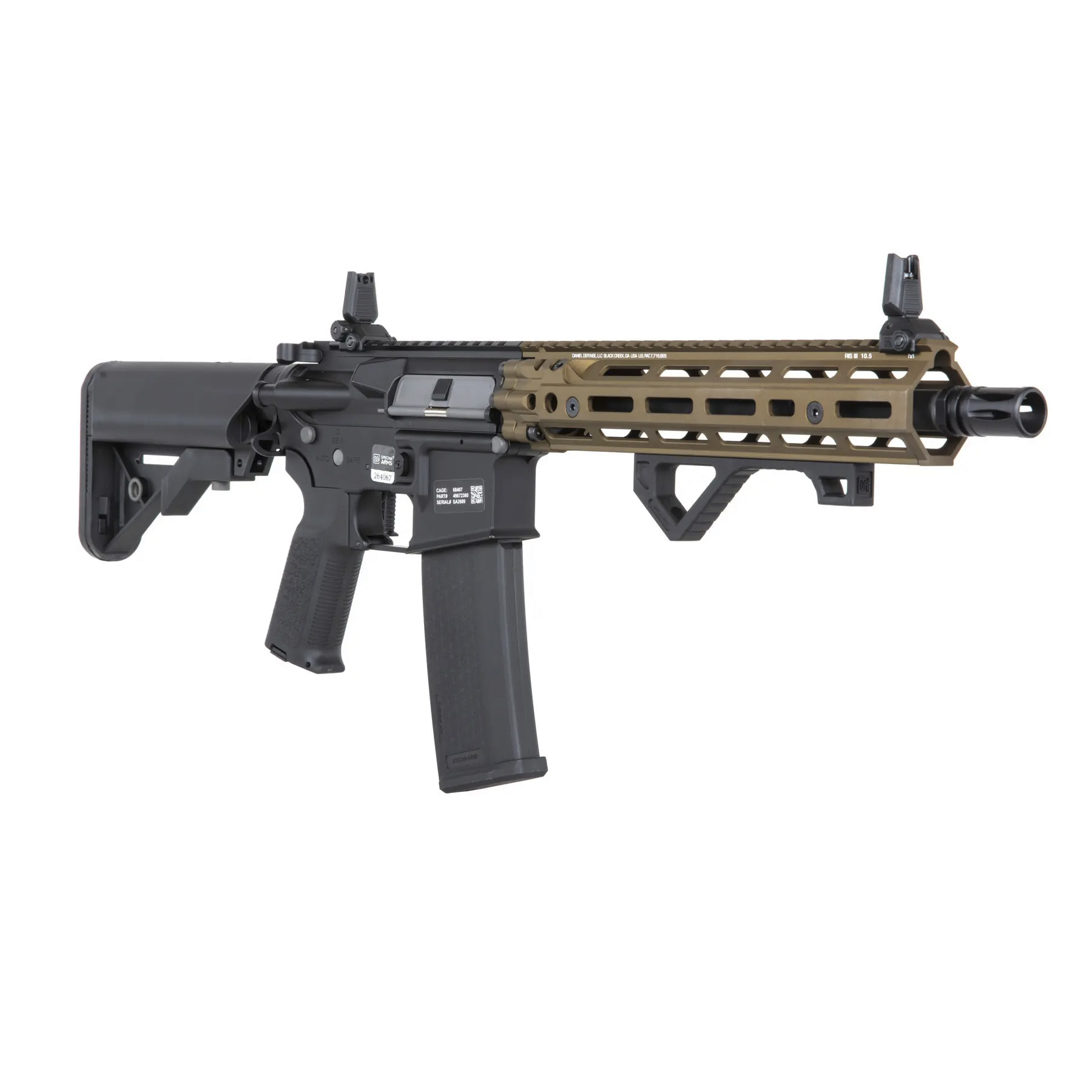 Specna Arms SA-P27 Prime Daniel Defense RIS III 10,5" w/ Aster ETU (S)AEG, Chaos Bronze