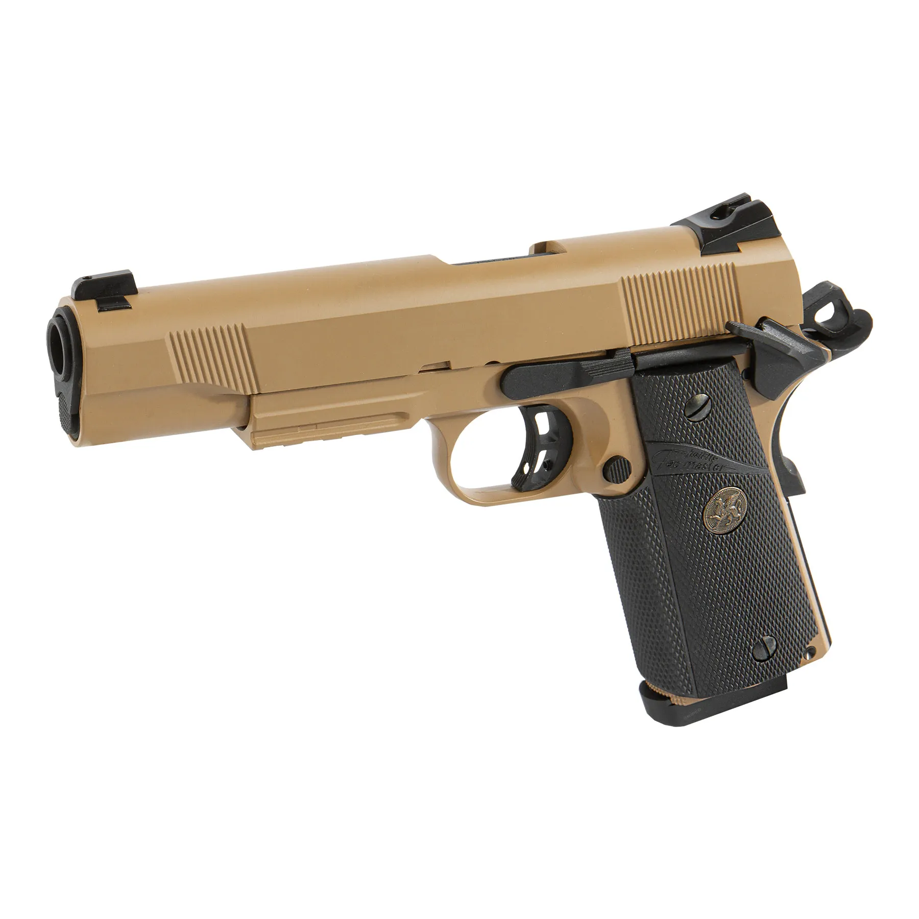 KJ Works M1911 MEU Full Metal Tan GBB Softair Pistole