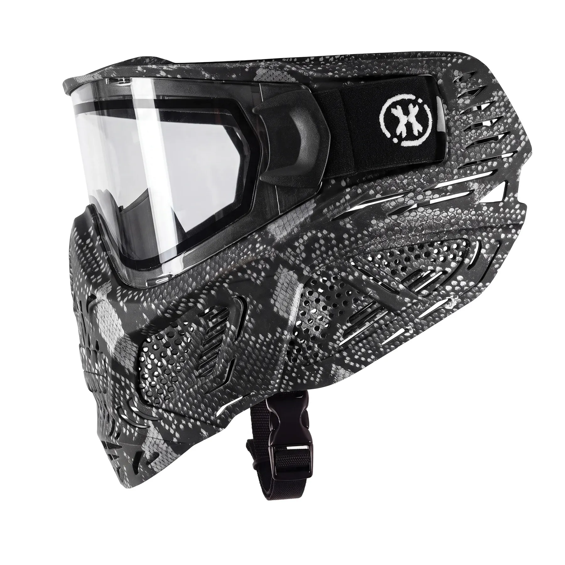 SKULL GOGGLE - Snake Grey - CLEAR