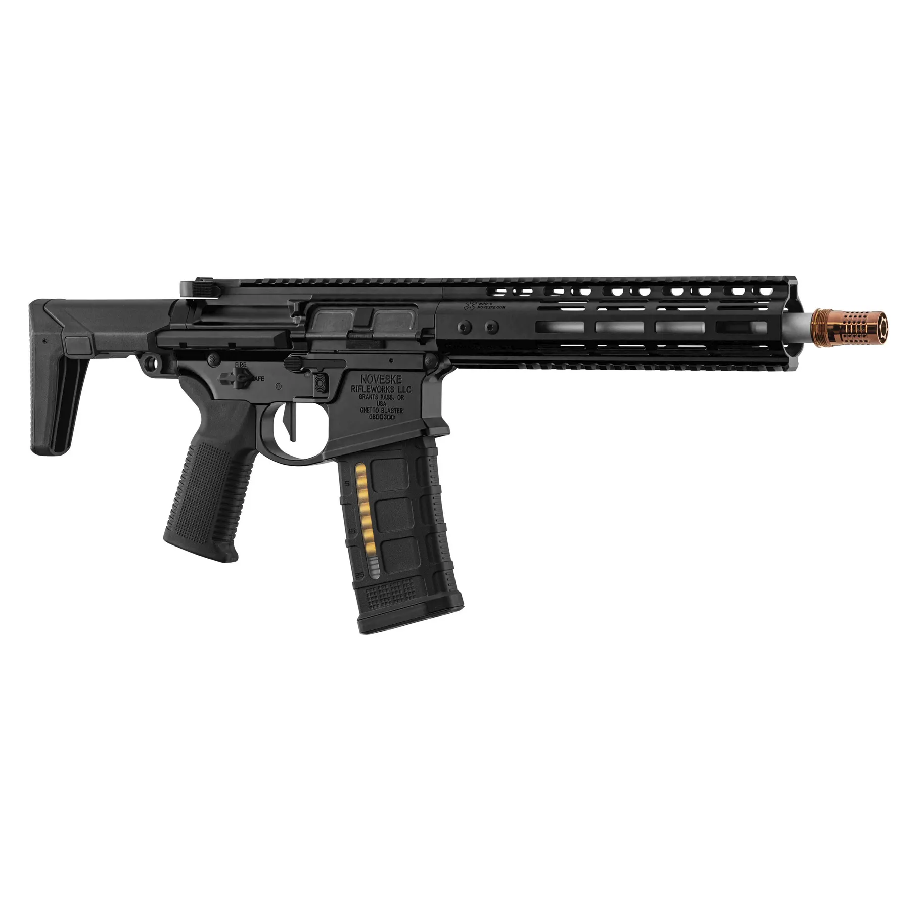 EMG Noveske MWS Ghetto Blaster 9" GBB, Black EMG Noveske MWS Ghetto Blaster 9" GBB, Black