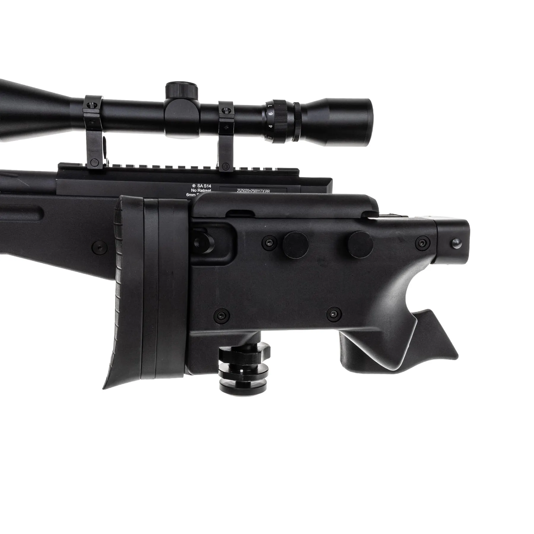 WELL MB08 L96 Upgraded Version w/ Scope & Bipod, Black