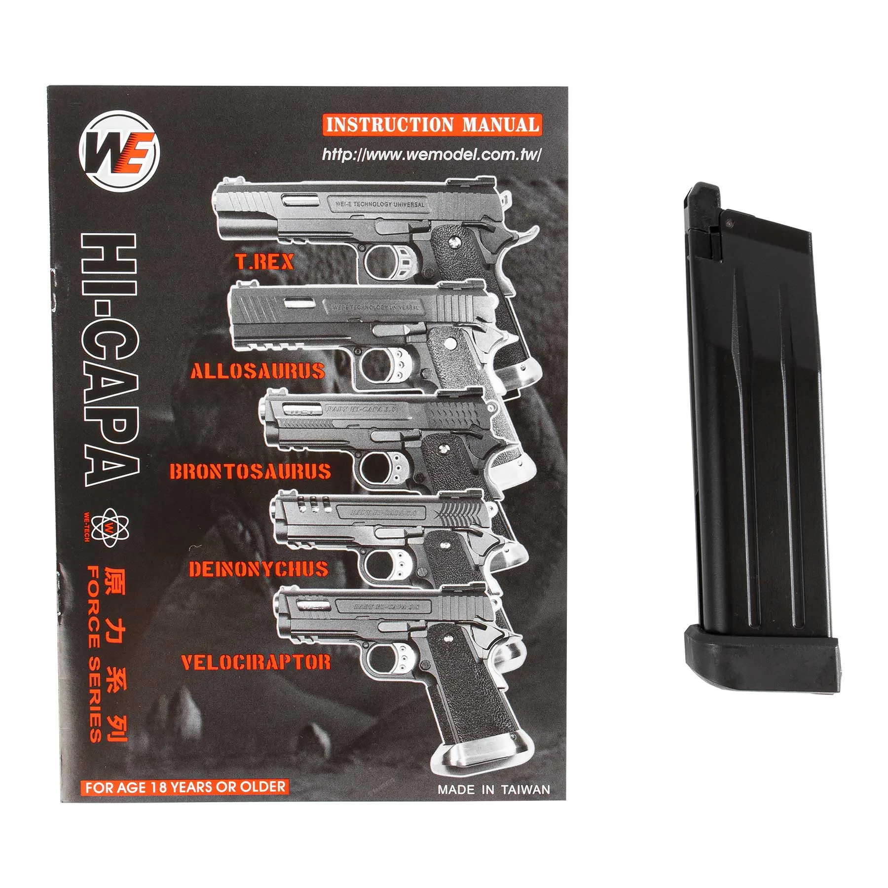 WE Hi-Capa 6 T-Rex Customs Red GBB Softair Pistole