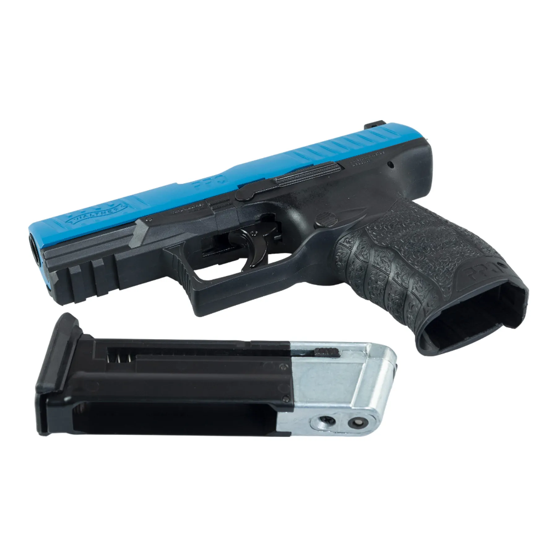 RAM Pistole T4E Walther PPQ M2 43 Cal, Black & Blue RAM Pistole T4E Walther PPQ M2 43 Cal, Black & Blue