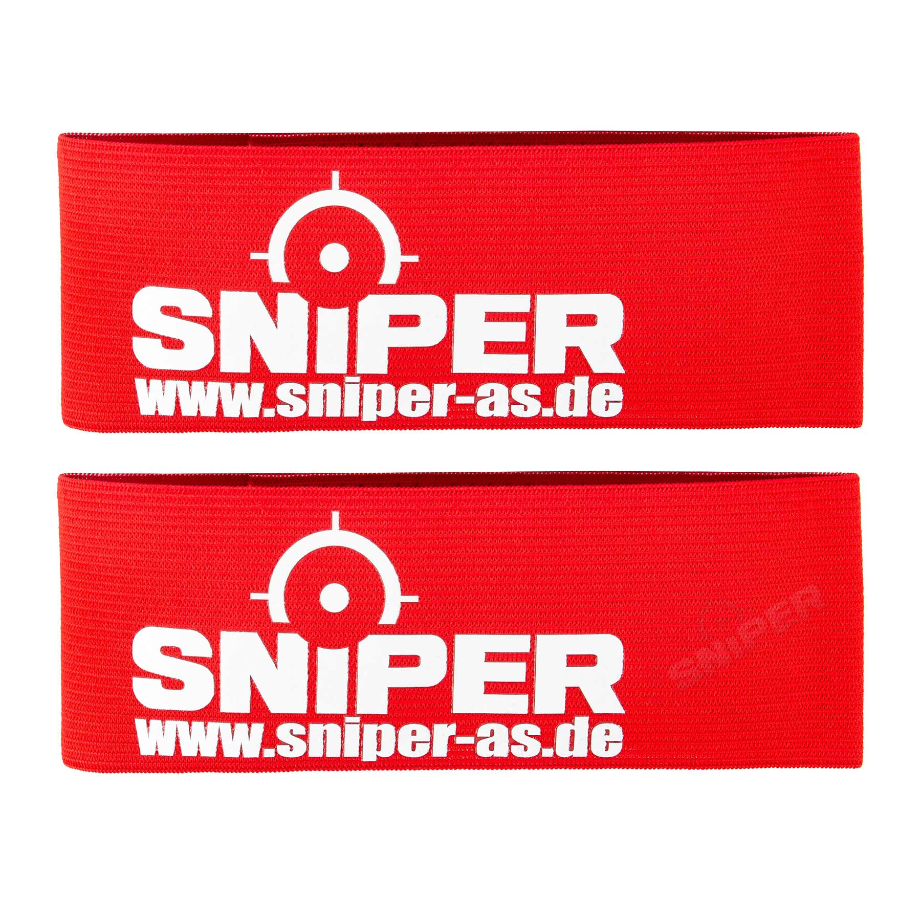 Sniper Teamarmbänder 2er Pack, Rot