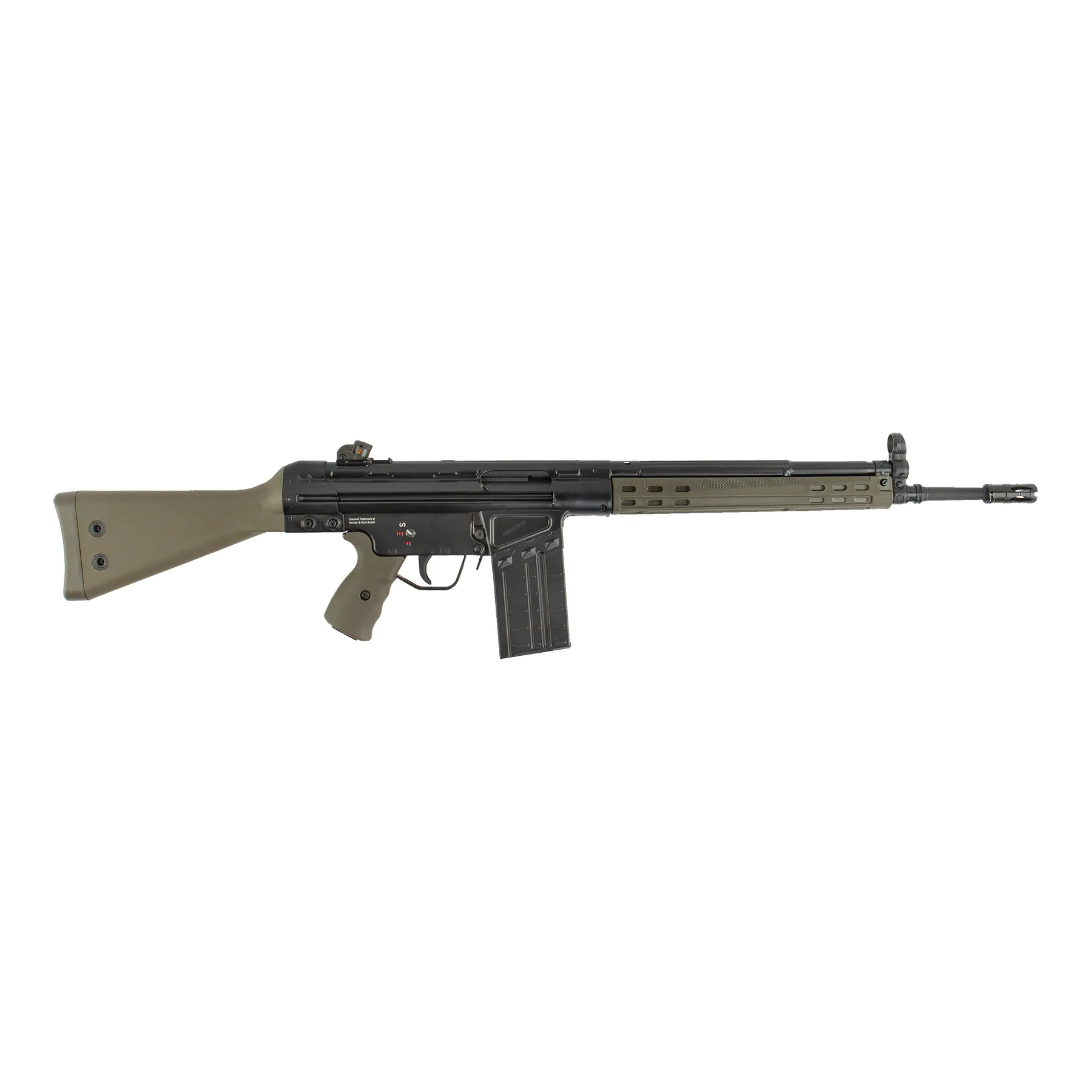Heckler und Koch G3A3 Oliv GBB Softair Gewehr