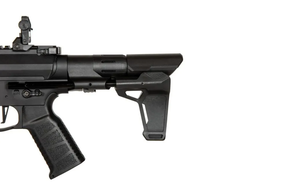 Well WE01A SMG Airsoft Rifle (S)AEG, Black