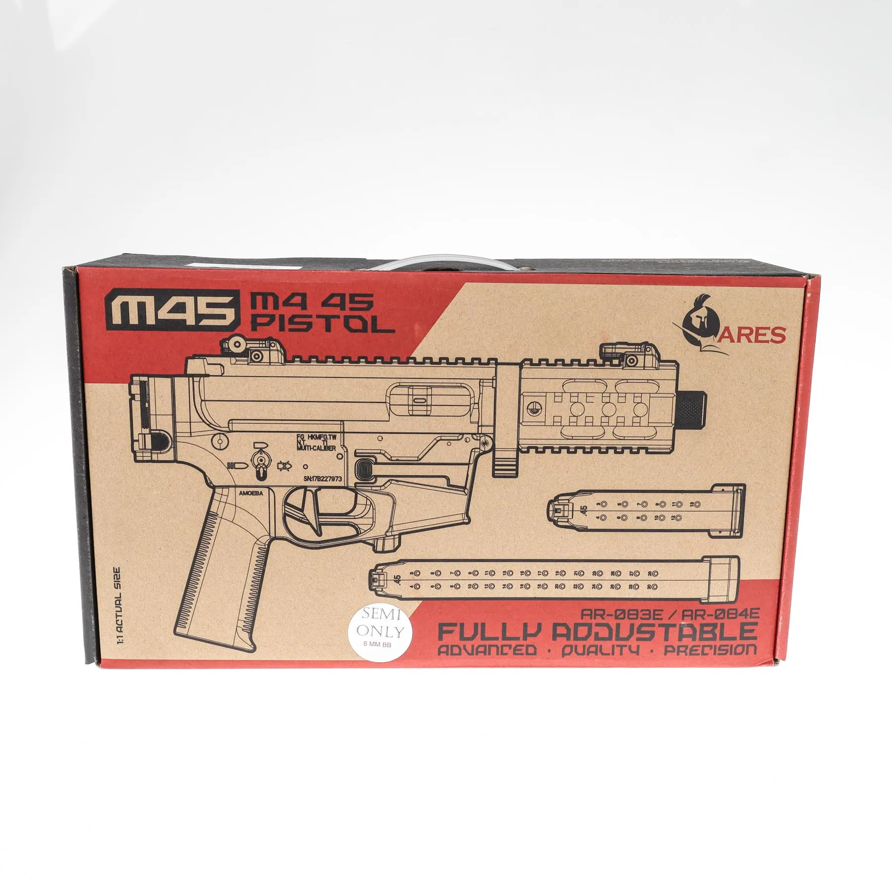 Ares M45X EFCS (S)AEG Softair Gewehr, Dark Earth Ares M45X EFCS (S)AEG Softair Gewehr, Dark Earth