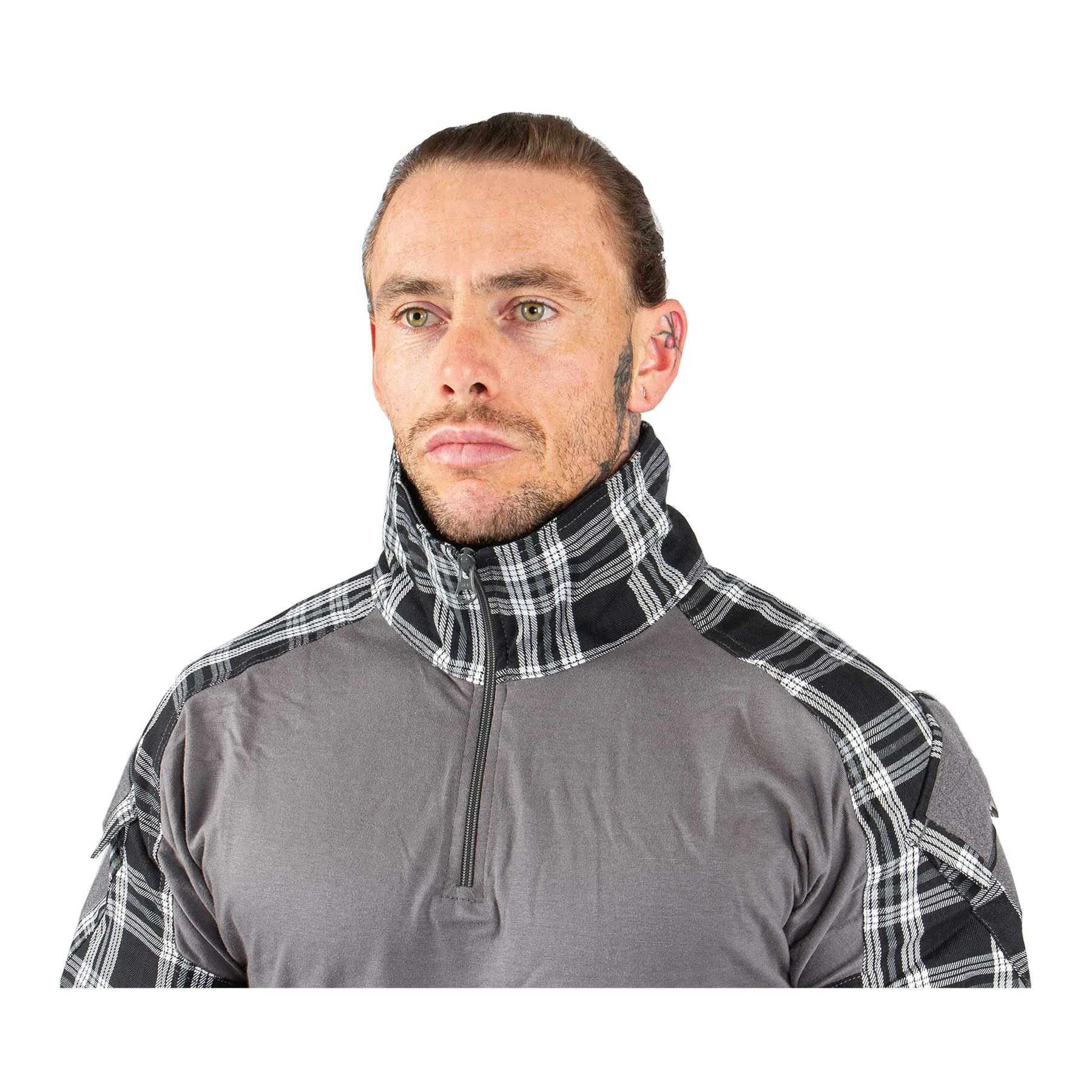 Invader Gear Flannel Combat Shirt, Black