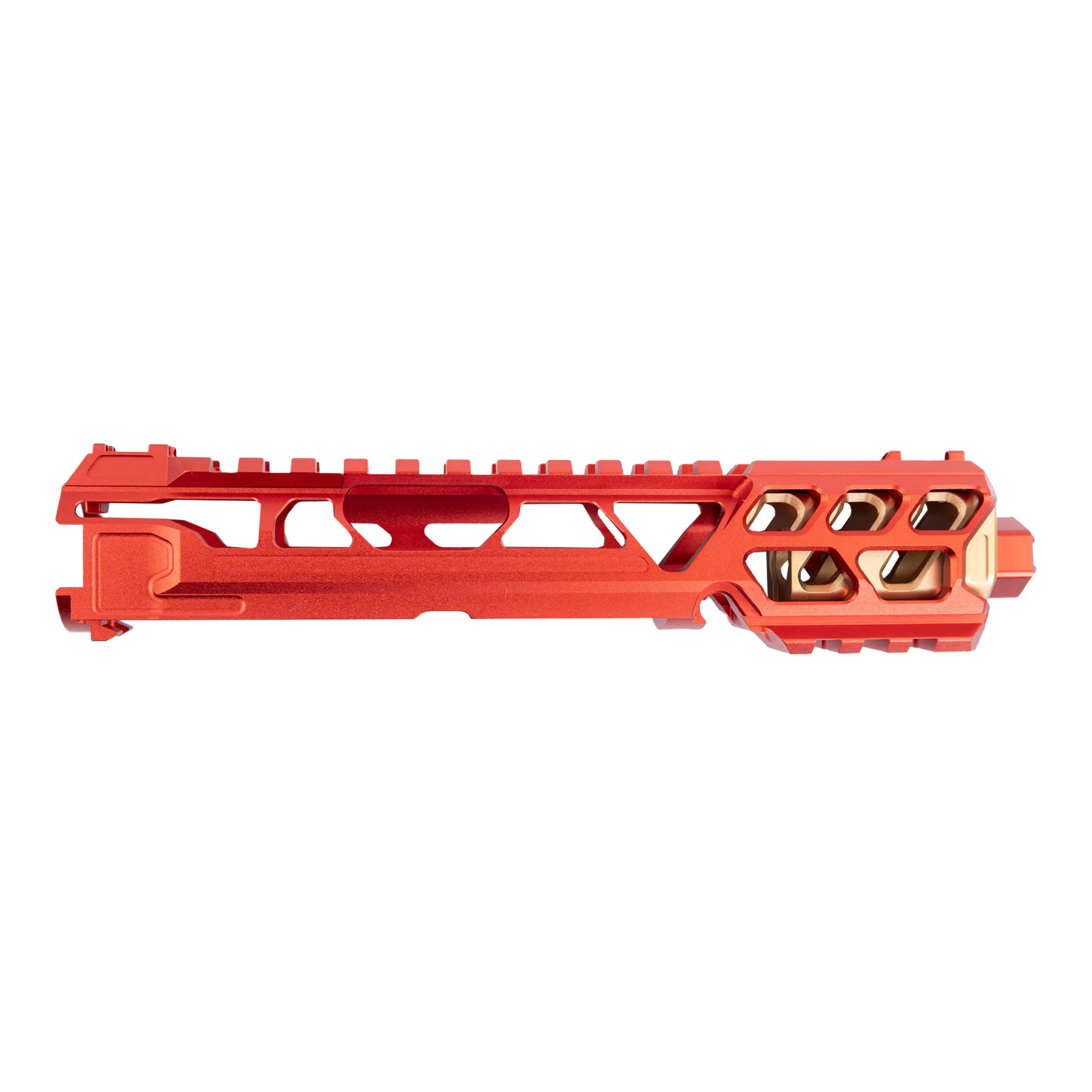 AAP-01 CNC Upper Set Short Cutout, Red/Gold
