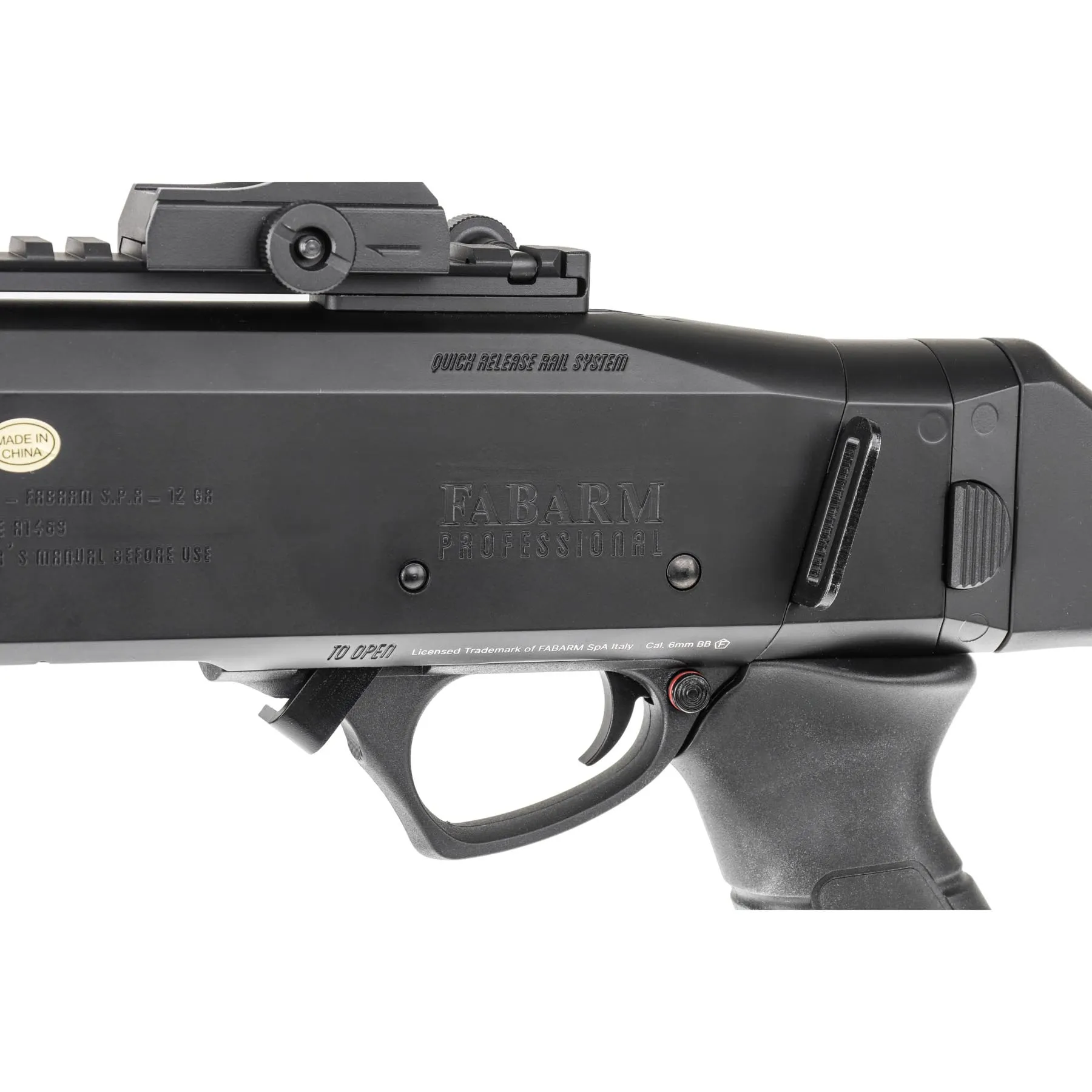 Fabarm STF12 Compact 11" HPA Pumpgun, Black