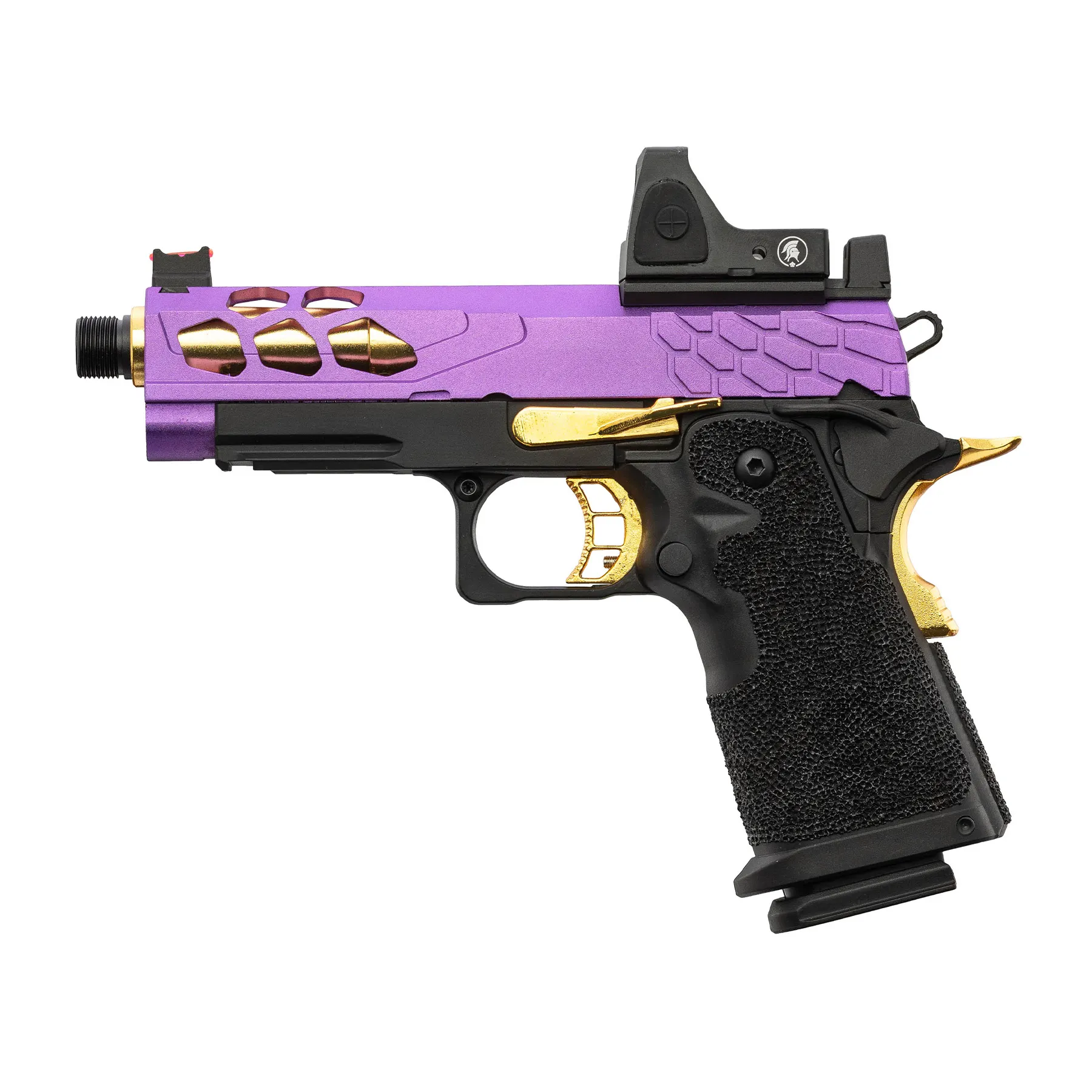 Lancer Tactical LTX-7B Stryk RMR Hi-Capa GBB Softairpistole, Purple