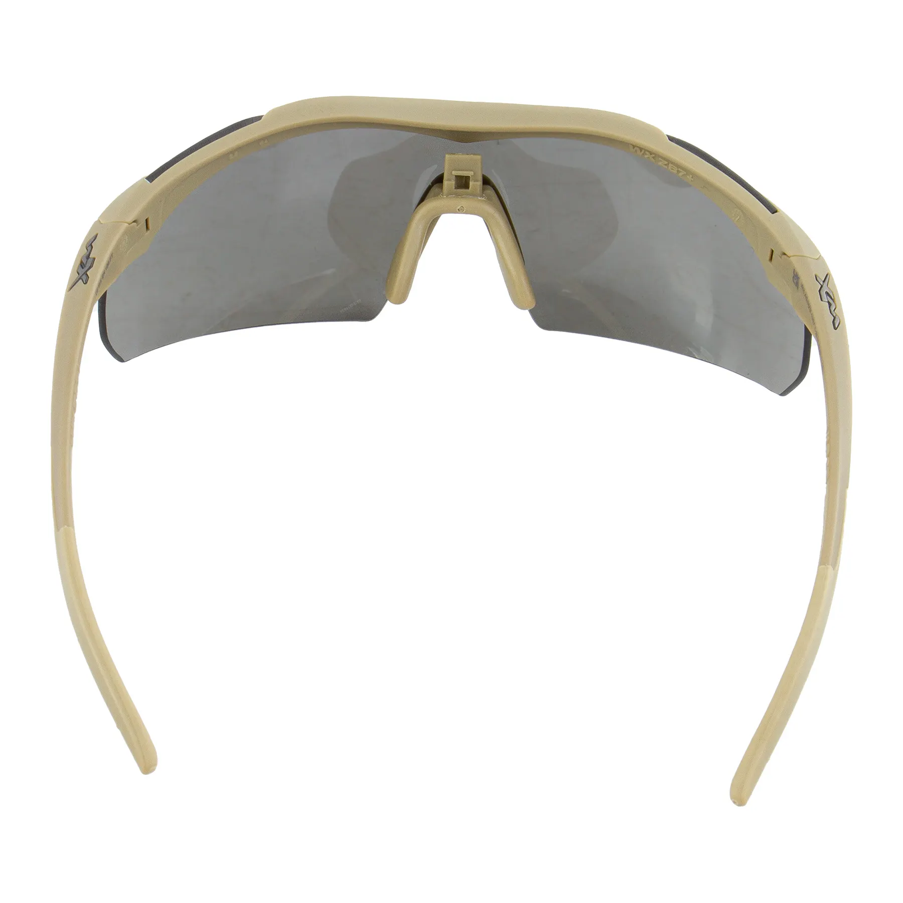 WileyX WX Vapor 2.5 Tan Frame Goggles, Grey/Clear Lens